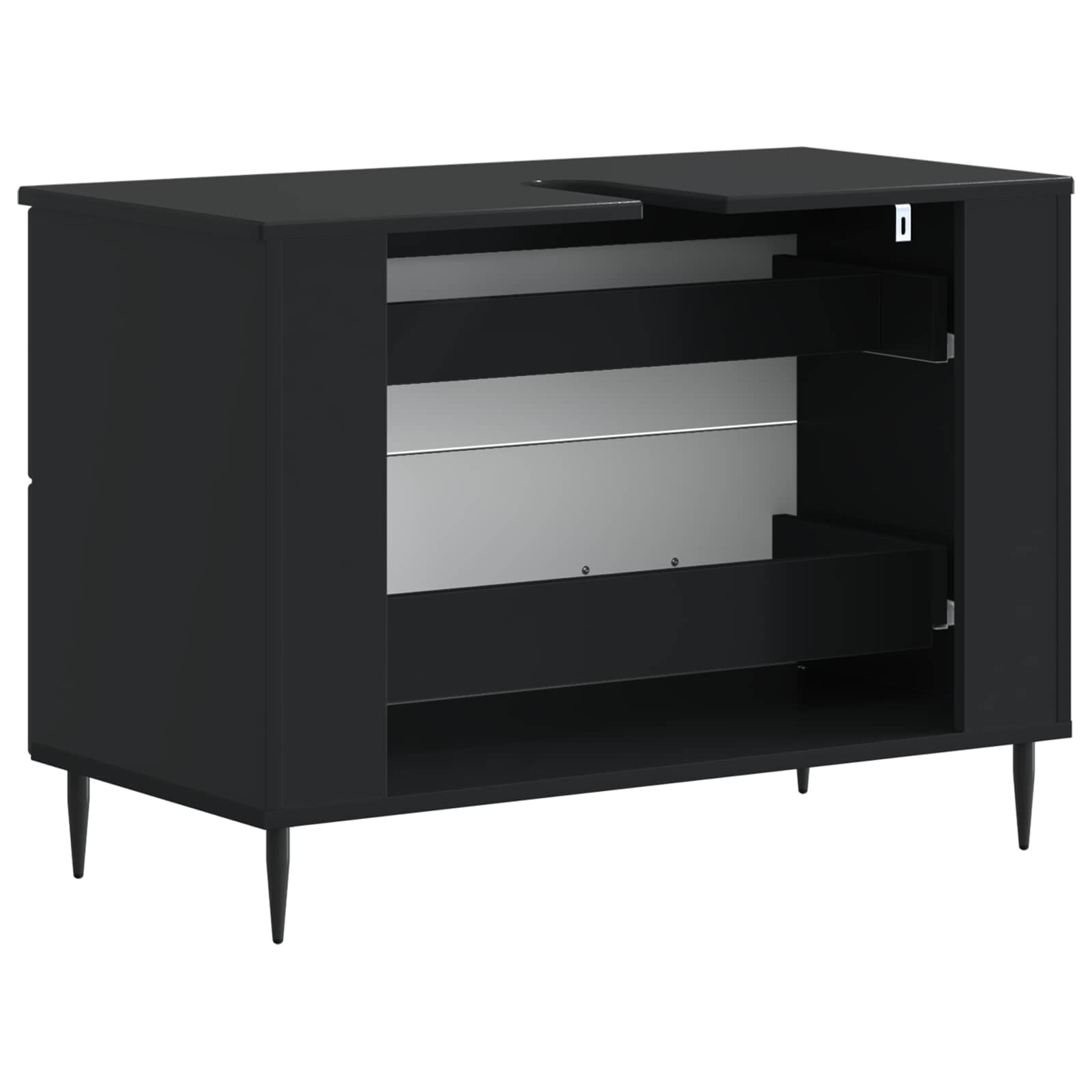 vidaXL Badkamer wastafelkast HAARLEM Wit 82 x 41 x 58,5 cm