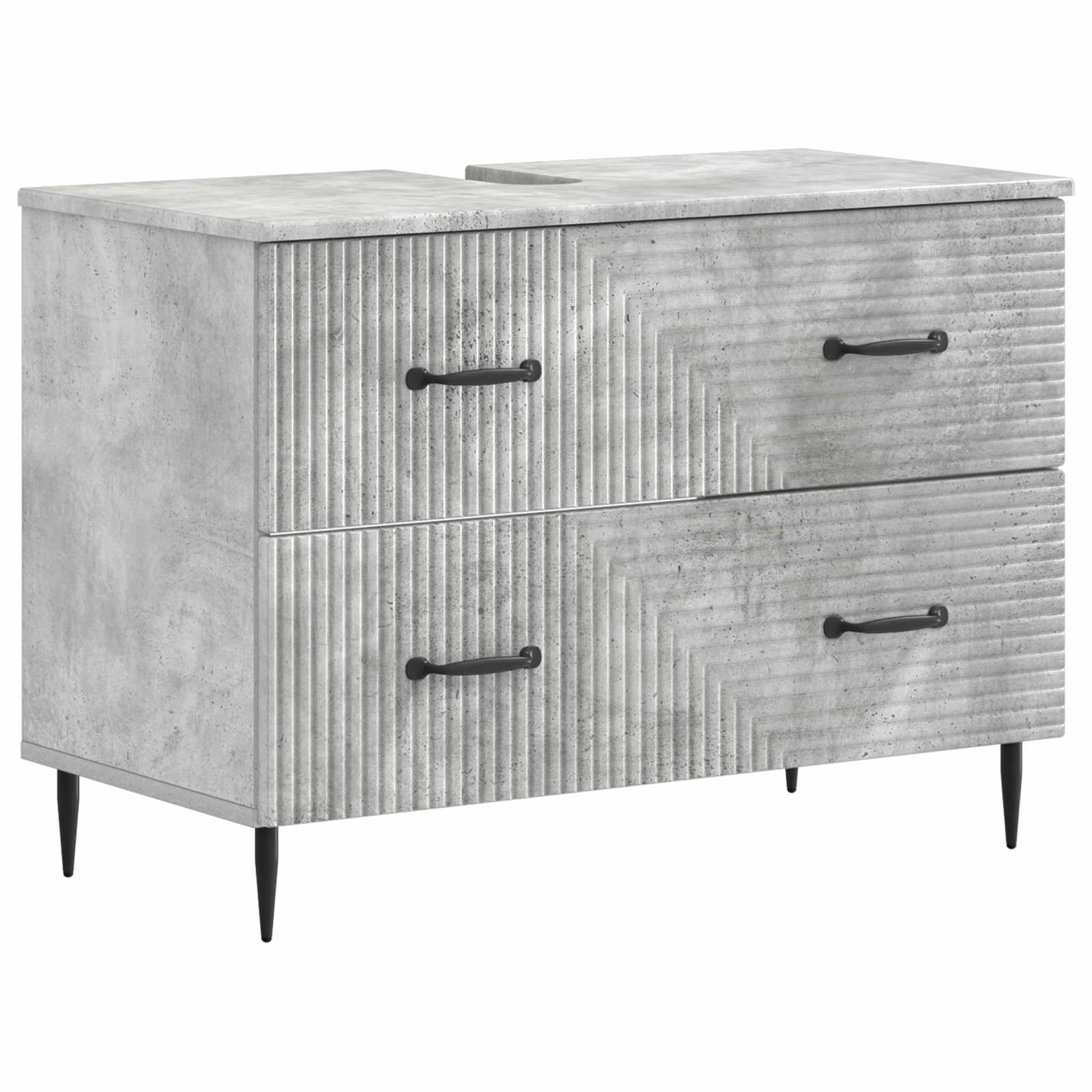 vidaXL Badkamer wastafelkast HAARLEM Wit 82 x 41 x 58,5 cm