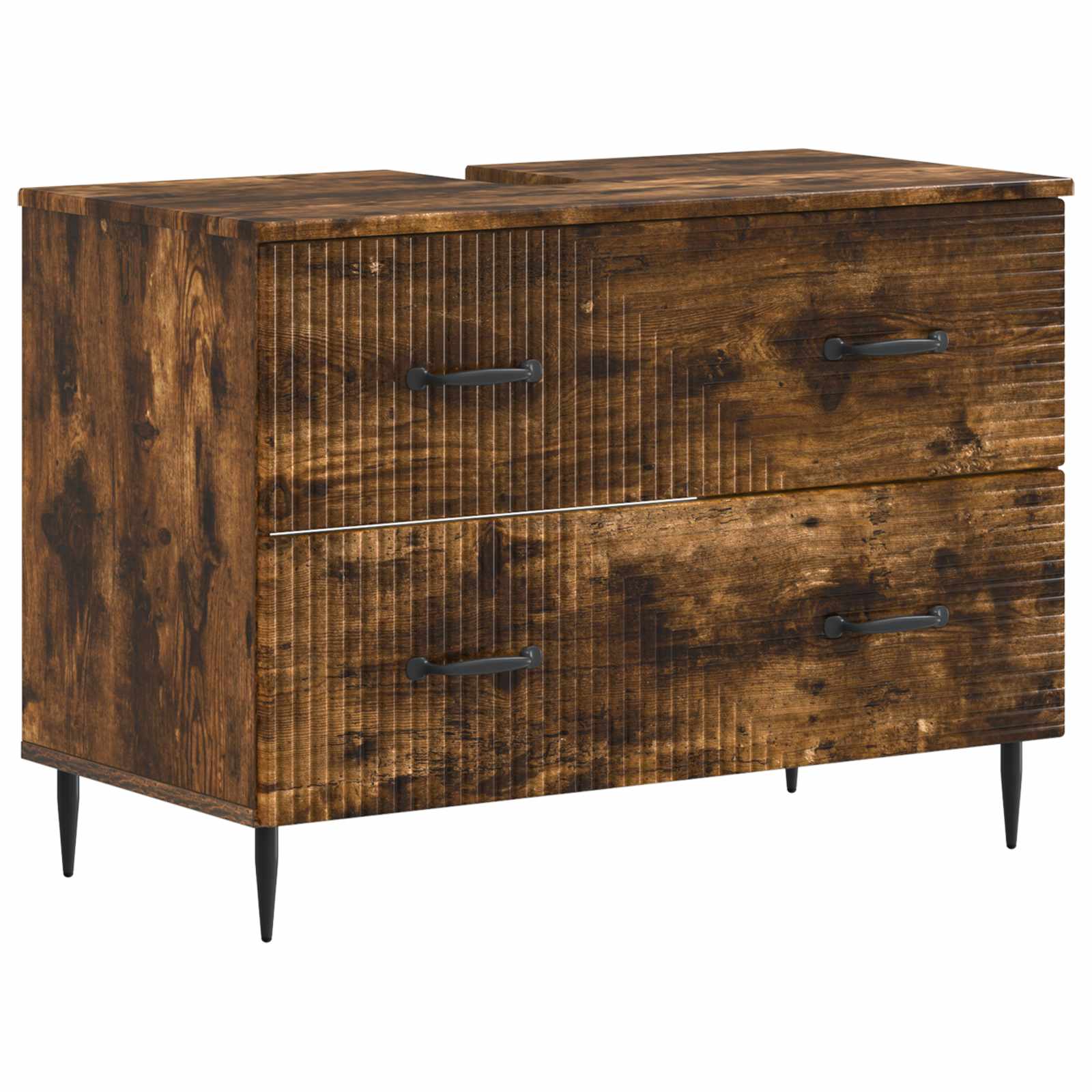 vidaXL Badkamer wastafelkast HAARLEM Wit 82 x 41 x 58,5 cm