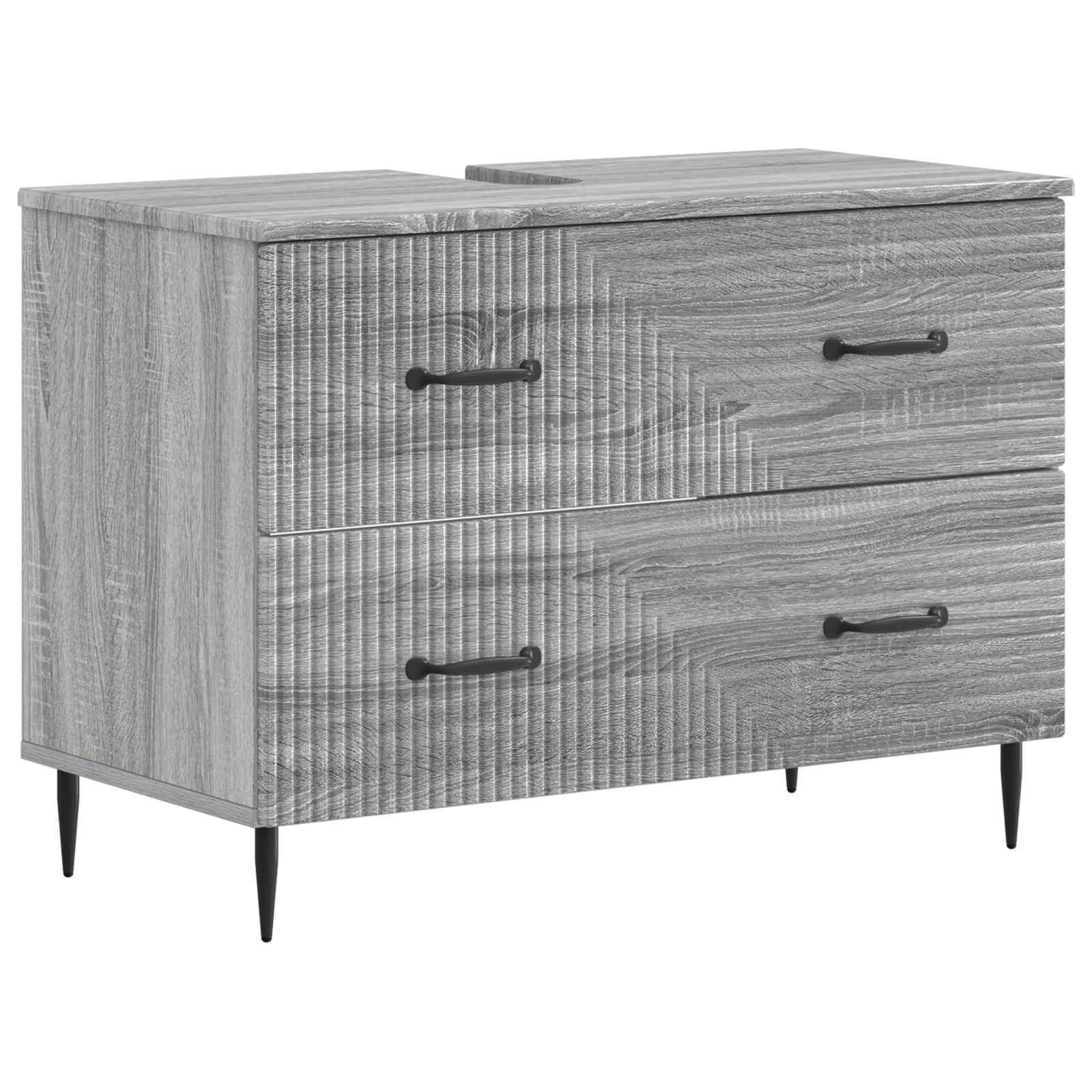 vidaXL Badkamer wastafelkast HAARLEM Wit 82 x 41 x 58,5 cm