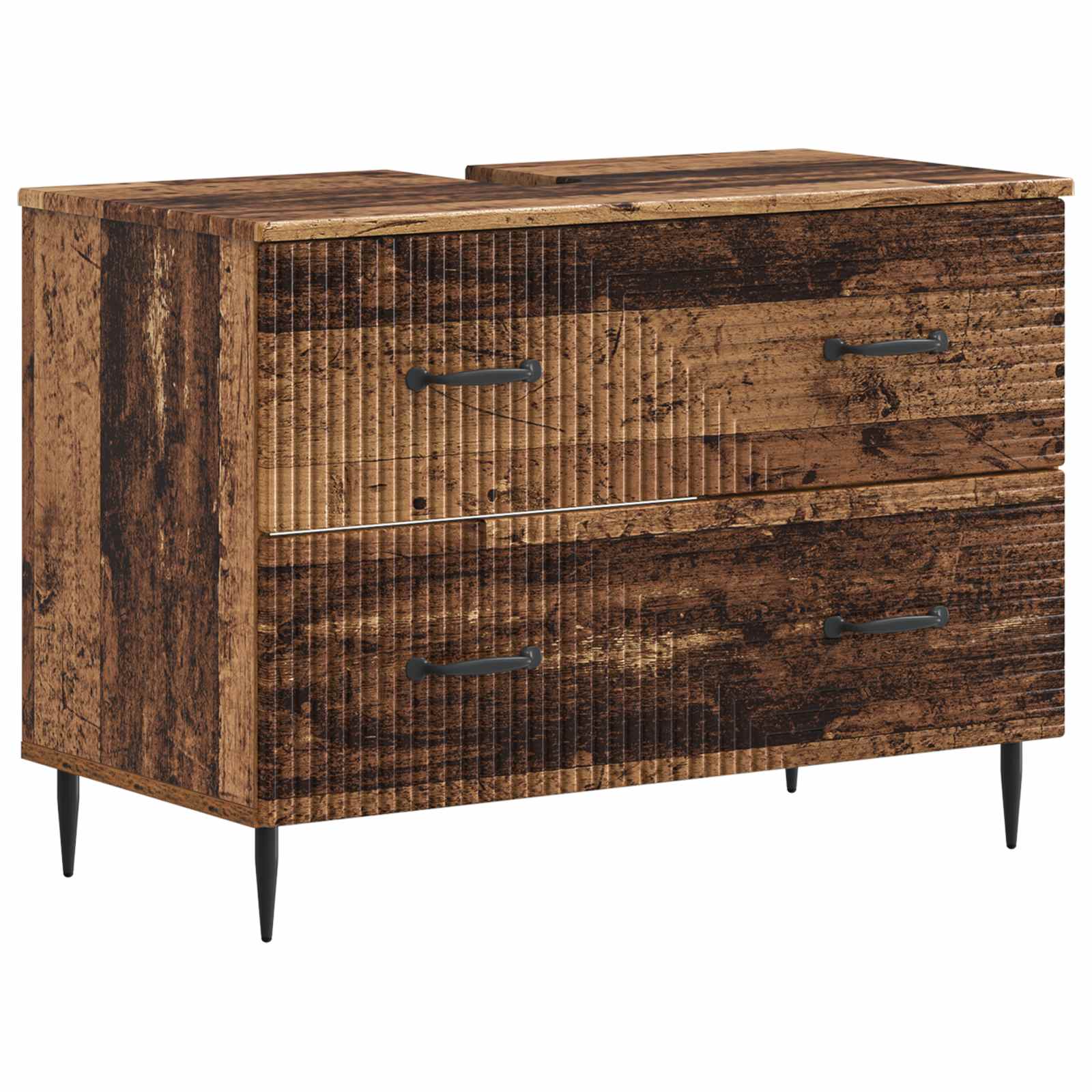 vidaXL Badkamer wastafelkast HAARLEM Wit 82 x 41 x 58,5 cm
