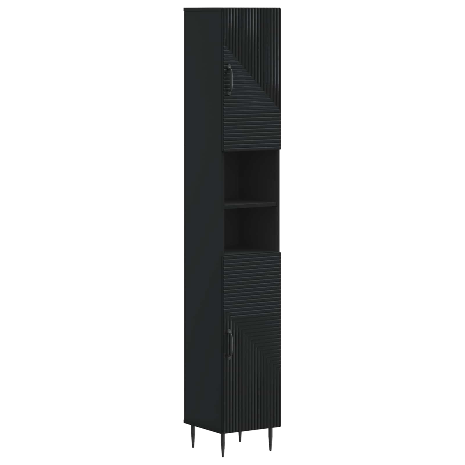 vidaXL Badkamerkast met Open Plank HAARLEM Wit 30 x 31 x 190 cm