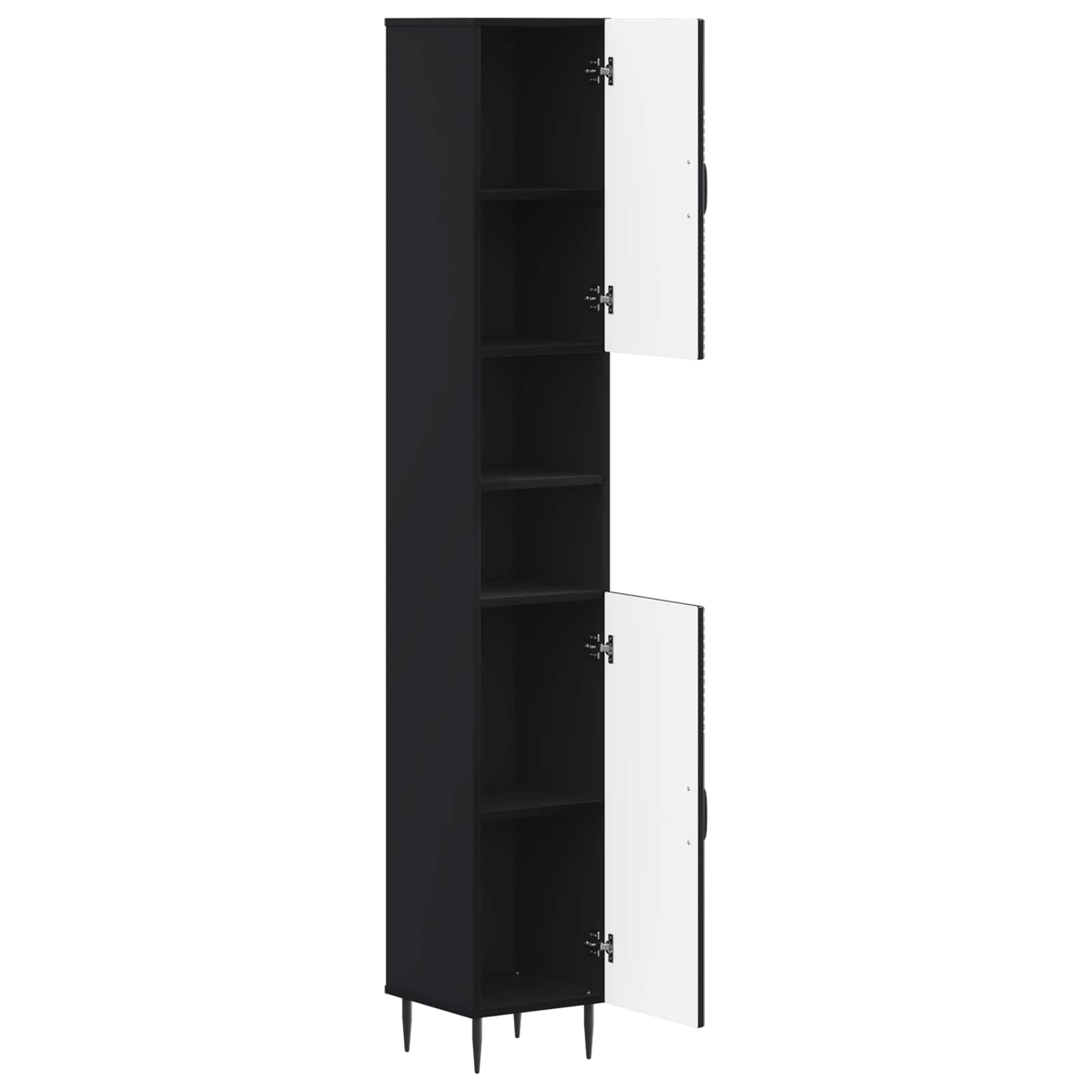 vidaXL Badkamerkast met Open Plank HAARLEM Wit 30 x 31 x 190 cm