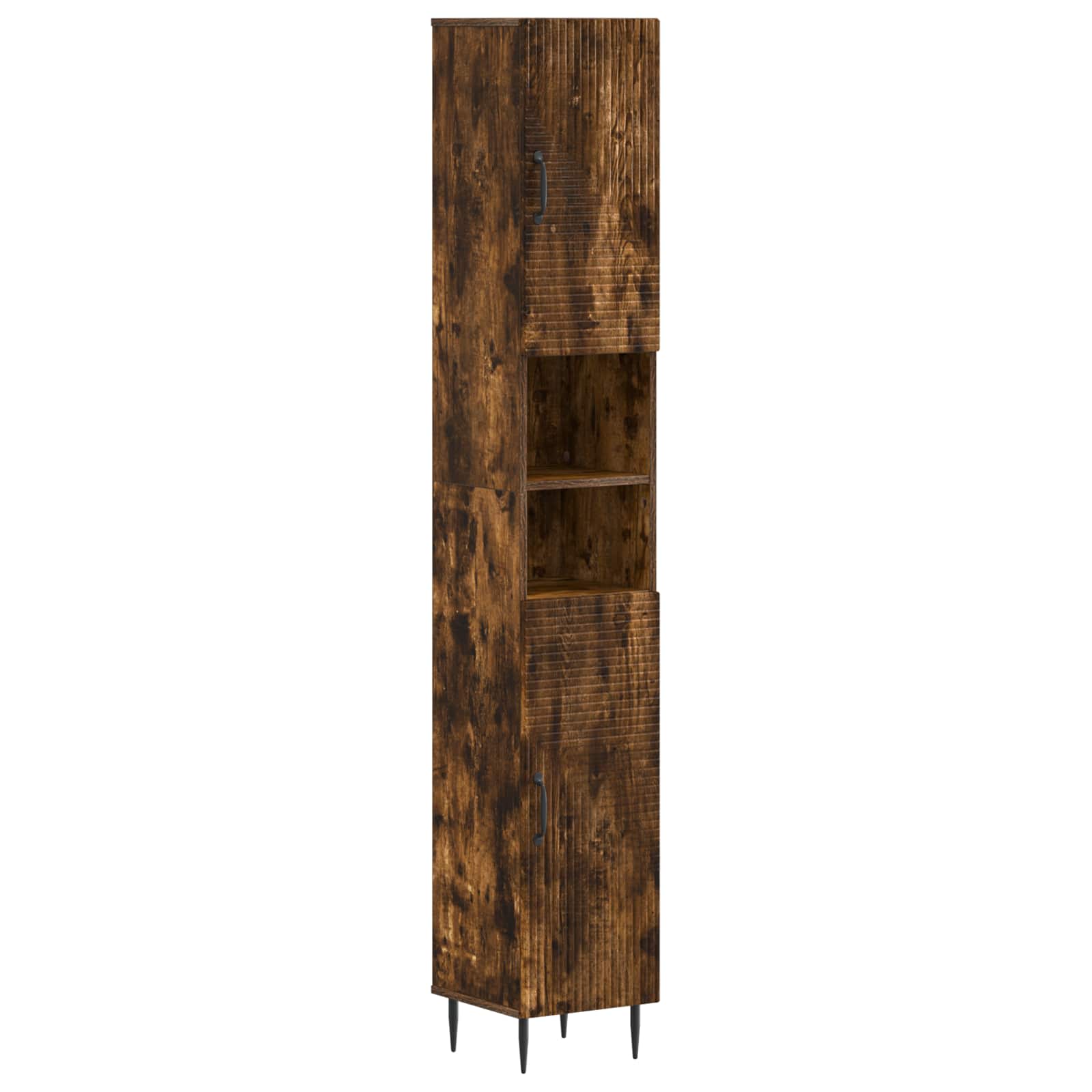 vidaXL Badkamerkast met Open Plank HAARLEM Wit 30 x 31 x 190 cm