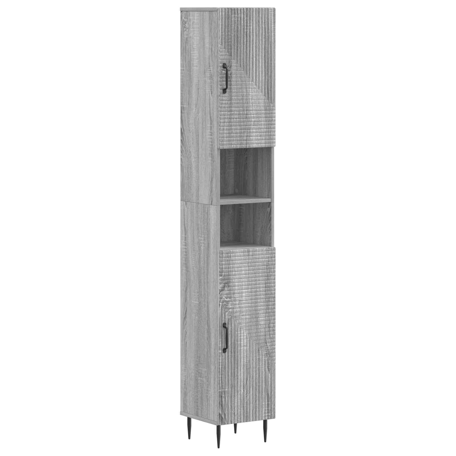vidaXL Badkamerkast met Open Plank HAARLEM Wit 30 x 31 x 190 cm