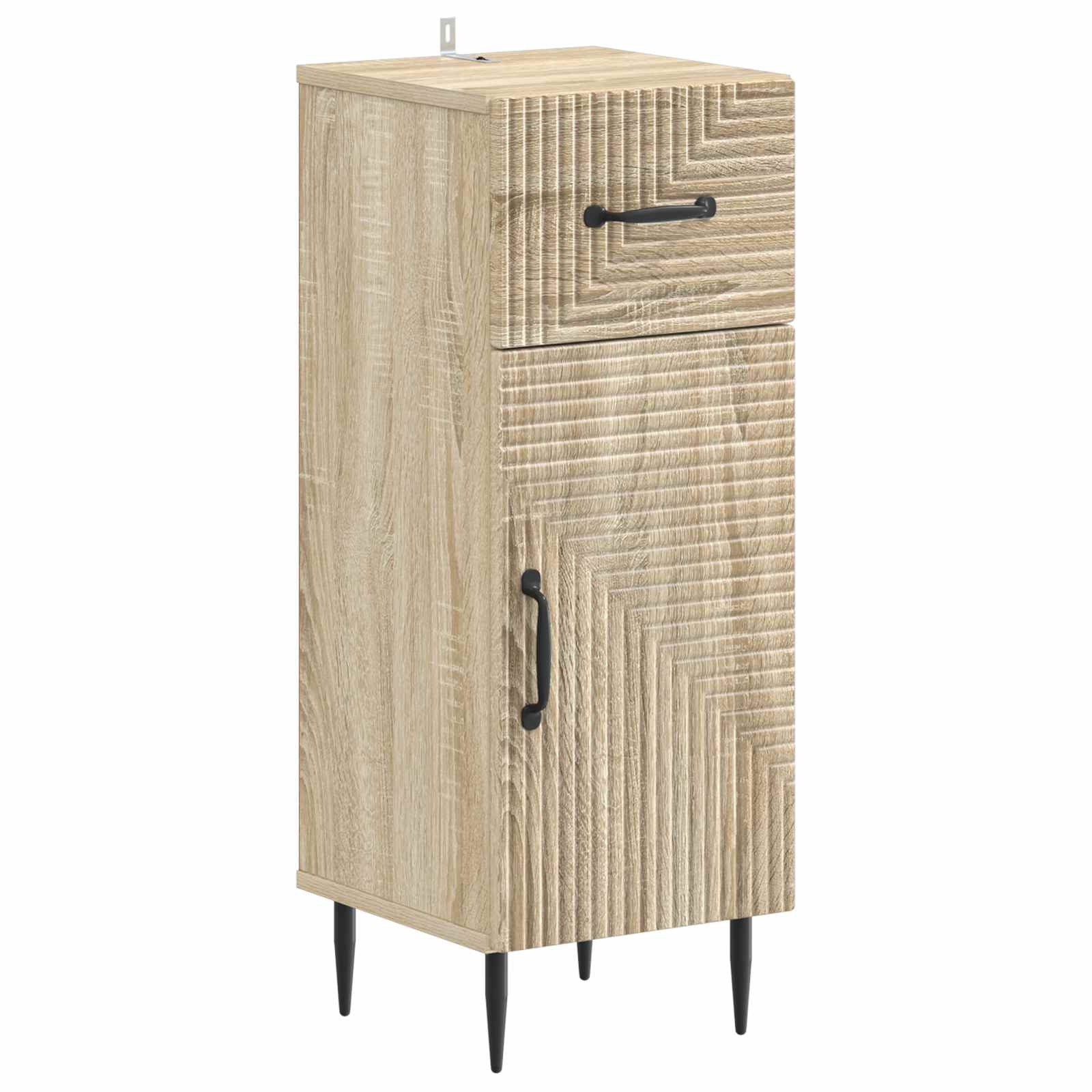 vidaXL Badkamer Opbergkast HAARLEM Wit 30 x 31 x 80 cm Bewerkt hout
