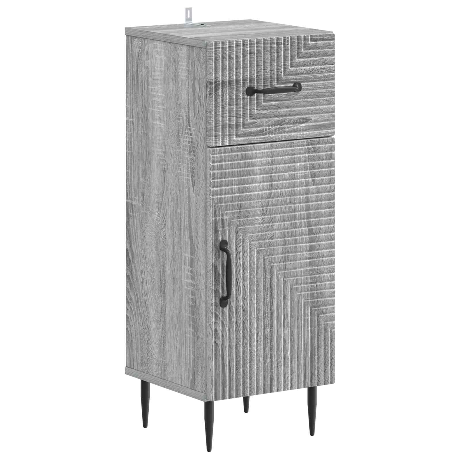 vidaXL Badkamer Opbergkast HAARLEM Wit 30 x 31 x 80 cm Bewerkt hout