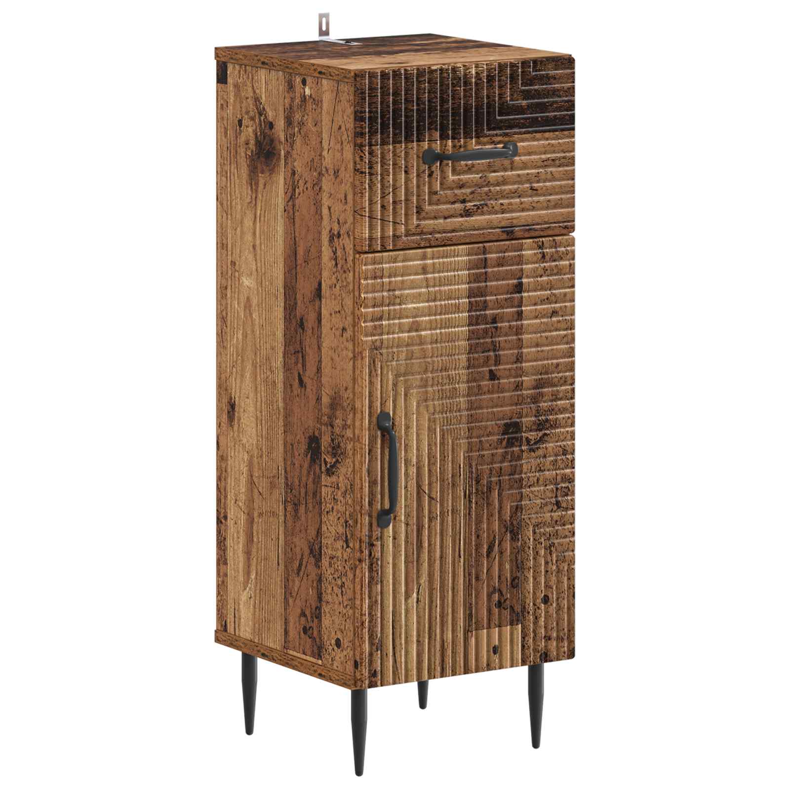 vidaXL Badkamer Opbergkast HAARLEM Wit 30 x 31 x 80 cm Bewerkt hout