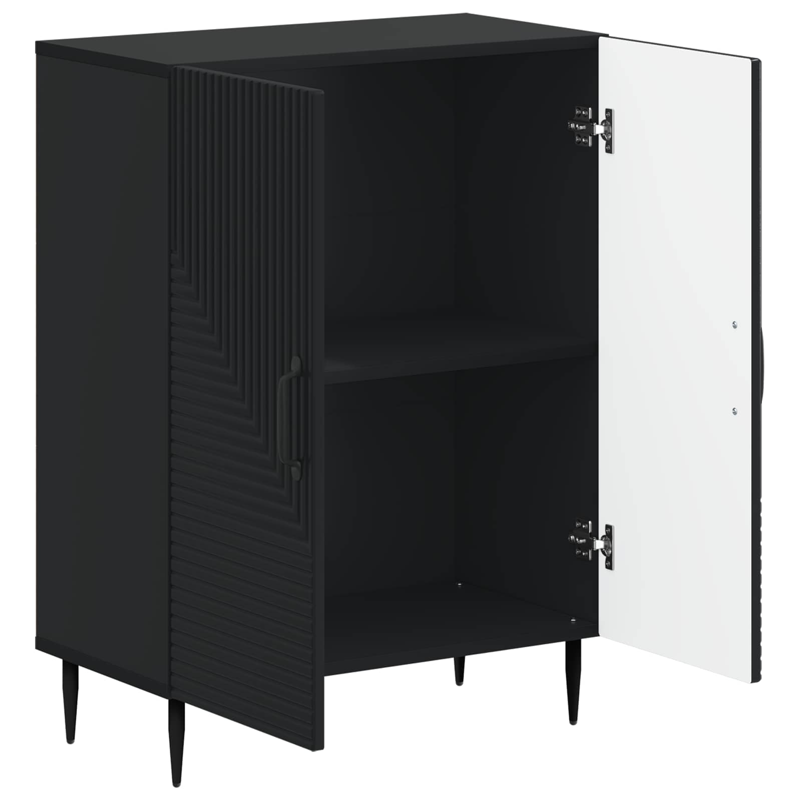 vidaXL Badkamer Opbergkast HAARLEM Wit 59,5 x 31 x 80 cm Bewerkt hout