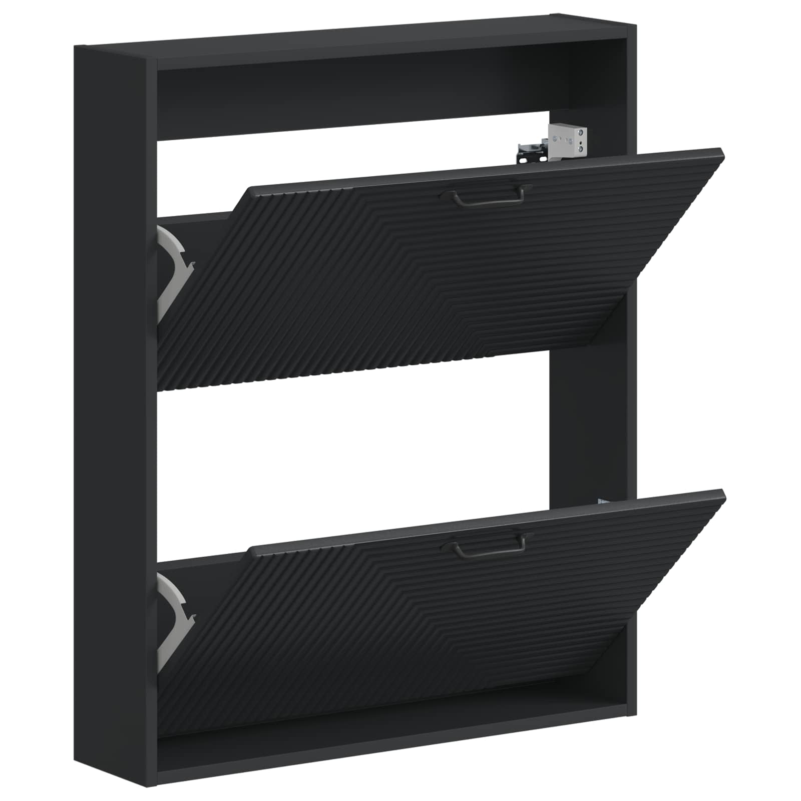 vidaXL Wandgemonteerde Schoenkast HAARLEM 71 x 17 x 86 cm Bewerkt hout