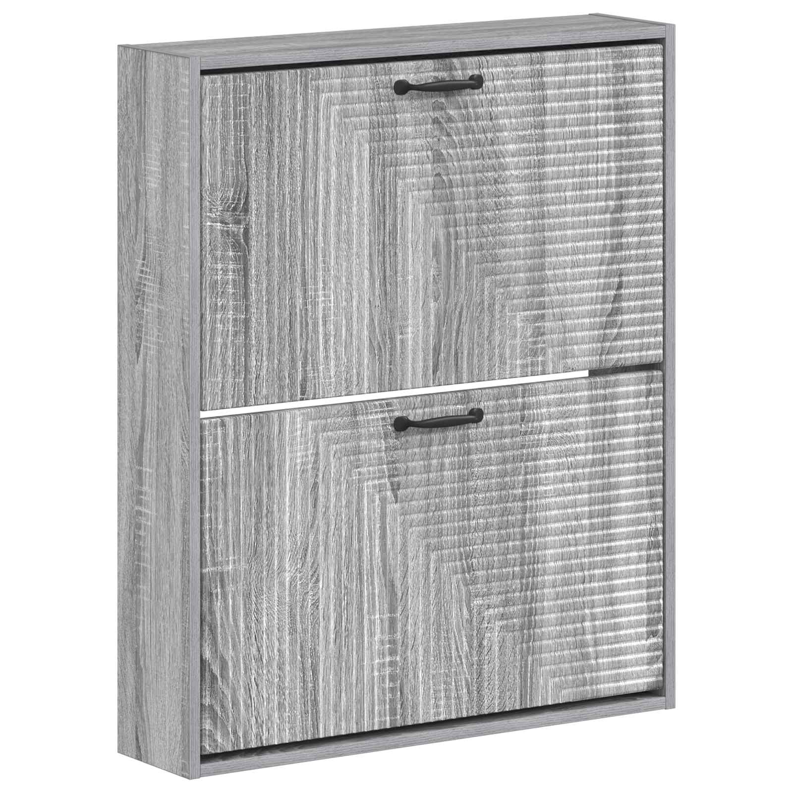 vidaXL Wandgemonteerde Schoenkast HAARLEM 71 x 17 x 86 cm Bewerkt hout
