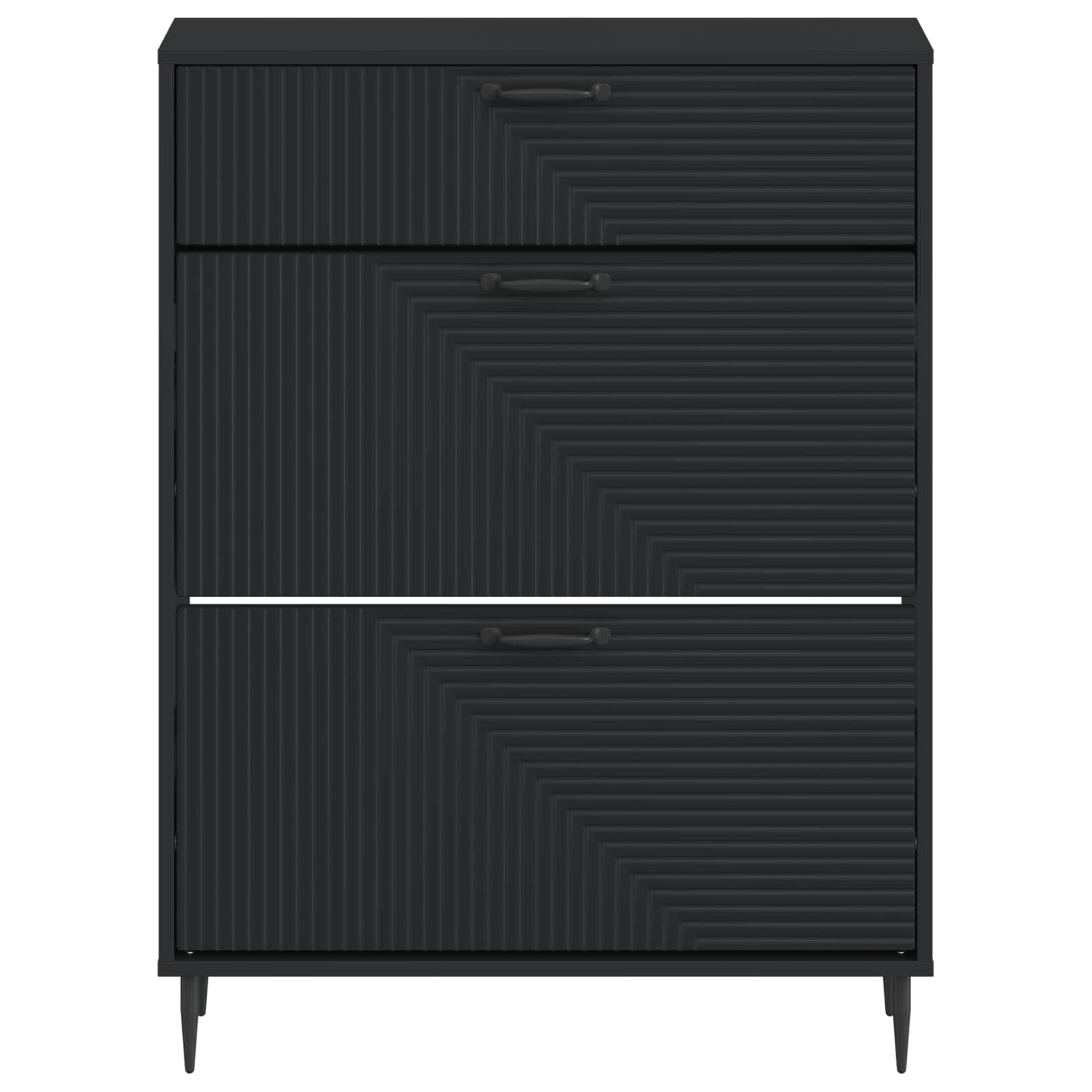 vidaXL Schoenenkast HAARLEM 78 x 24 x 103 cm Bewerkt hout Wit