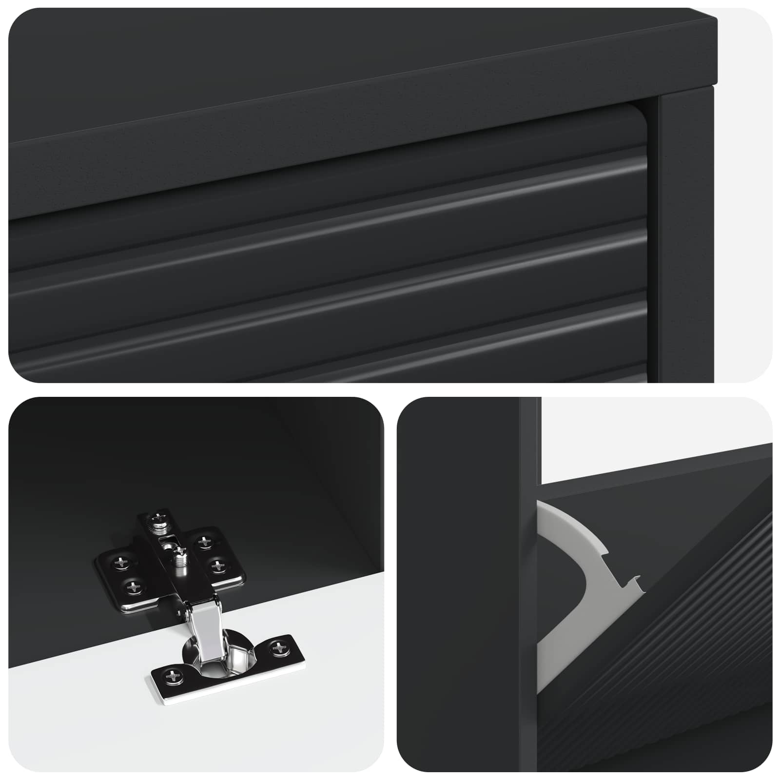 vidaXL Schoenenkast HAARLEM 78 x 24 x 103 cm Bewerkt hout Wit