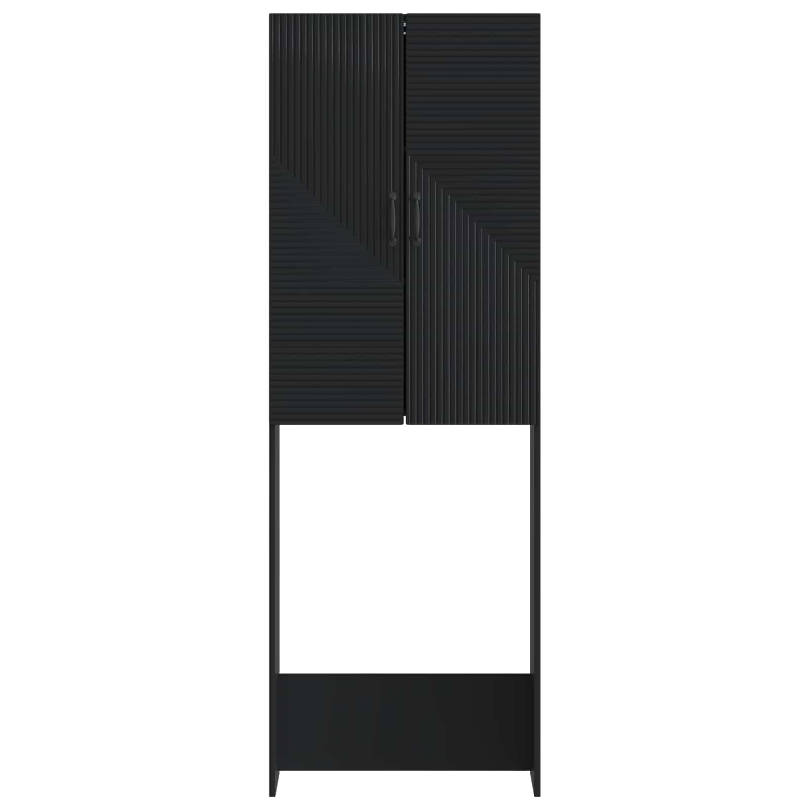 vidaXL Toiletkast HAARLEM Wit 66 x 25,5 x 190 cm Bewerkt hout