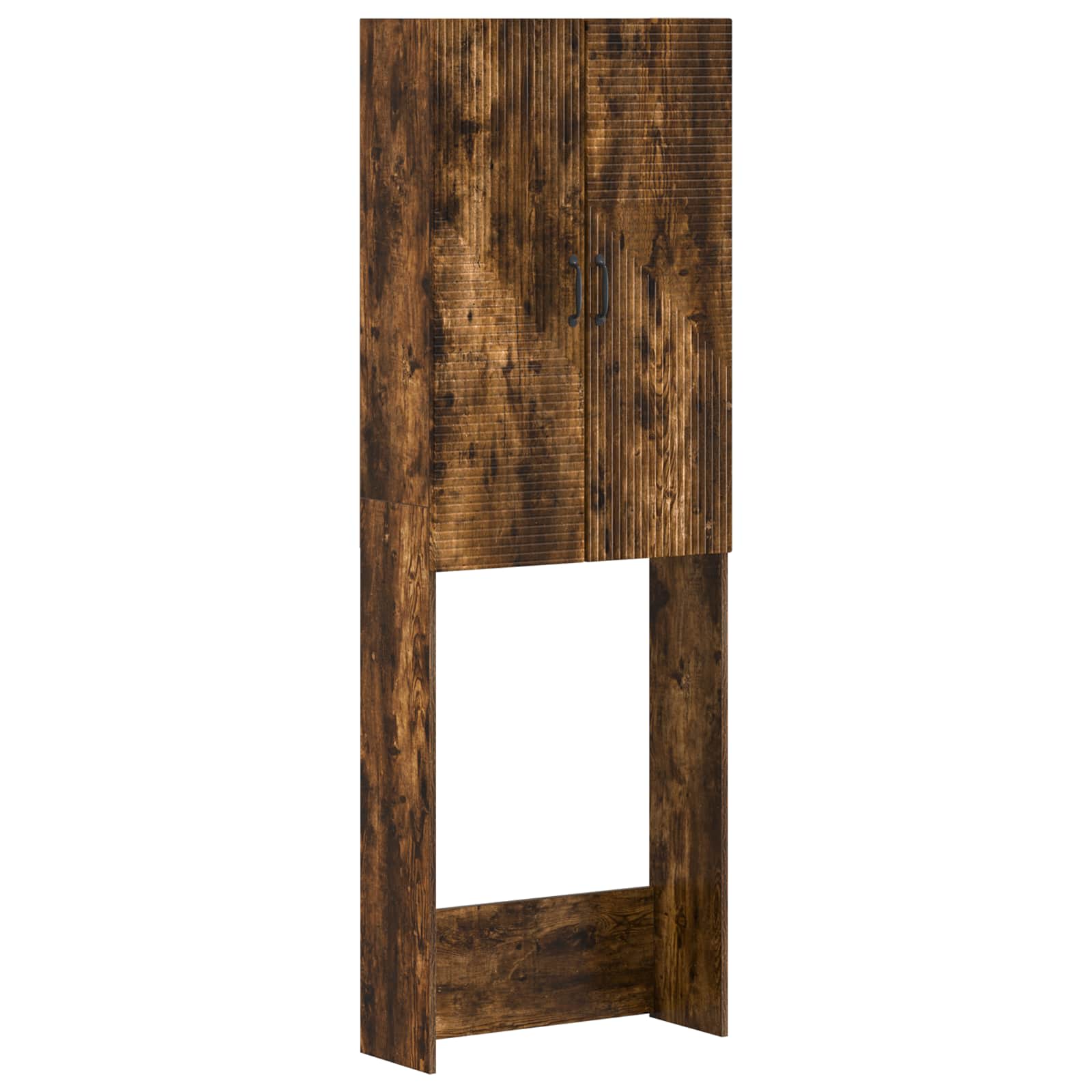 vidaXL Toiletkast HAARLEM Wit 66 x 25,5 x 190 cm Bewerkt hout