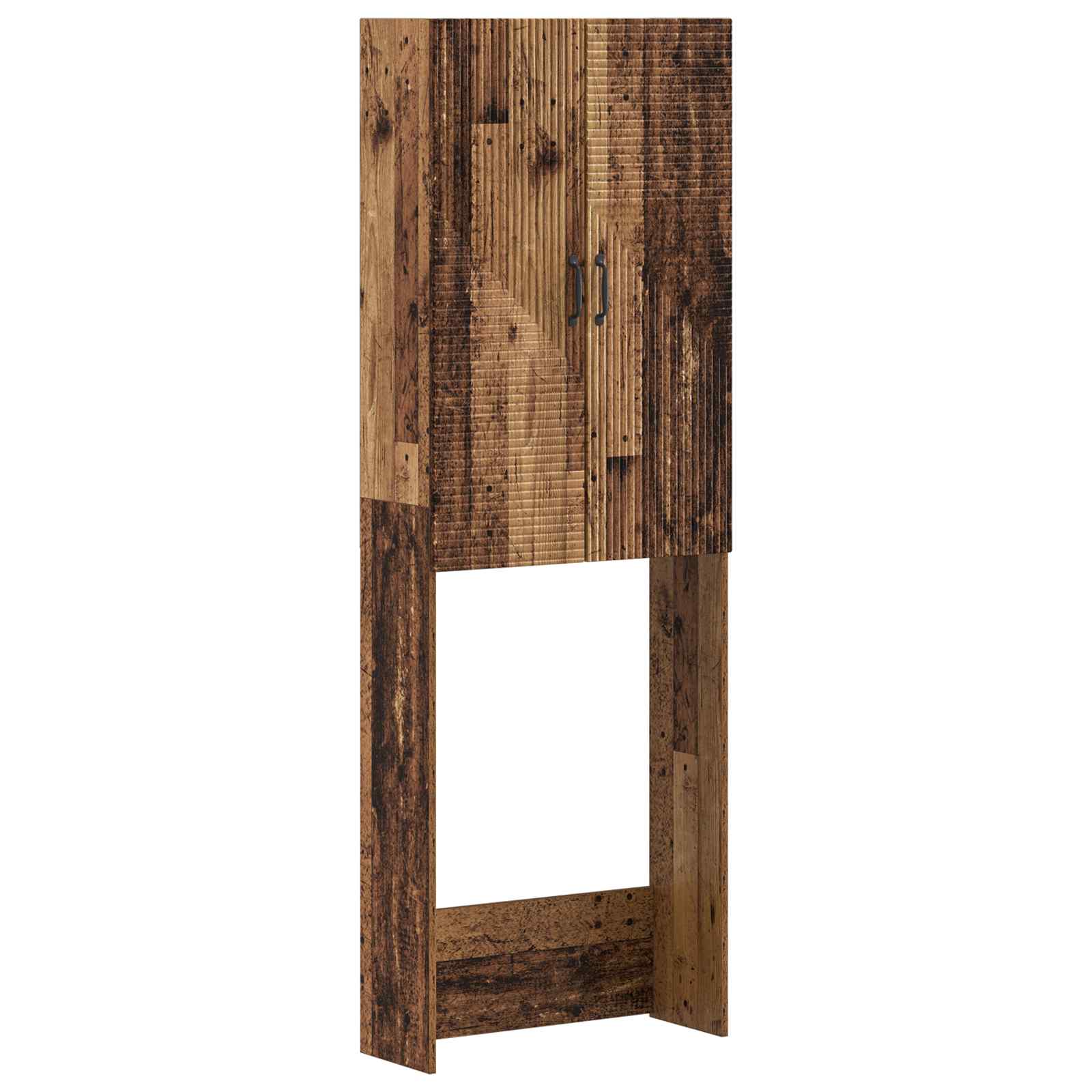 vidaXL Toiletkast HAARLEM Wit 66 x 25,5 x 190 cm Bewerkt hout