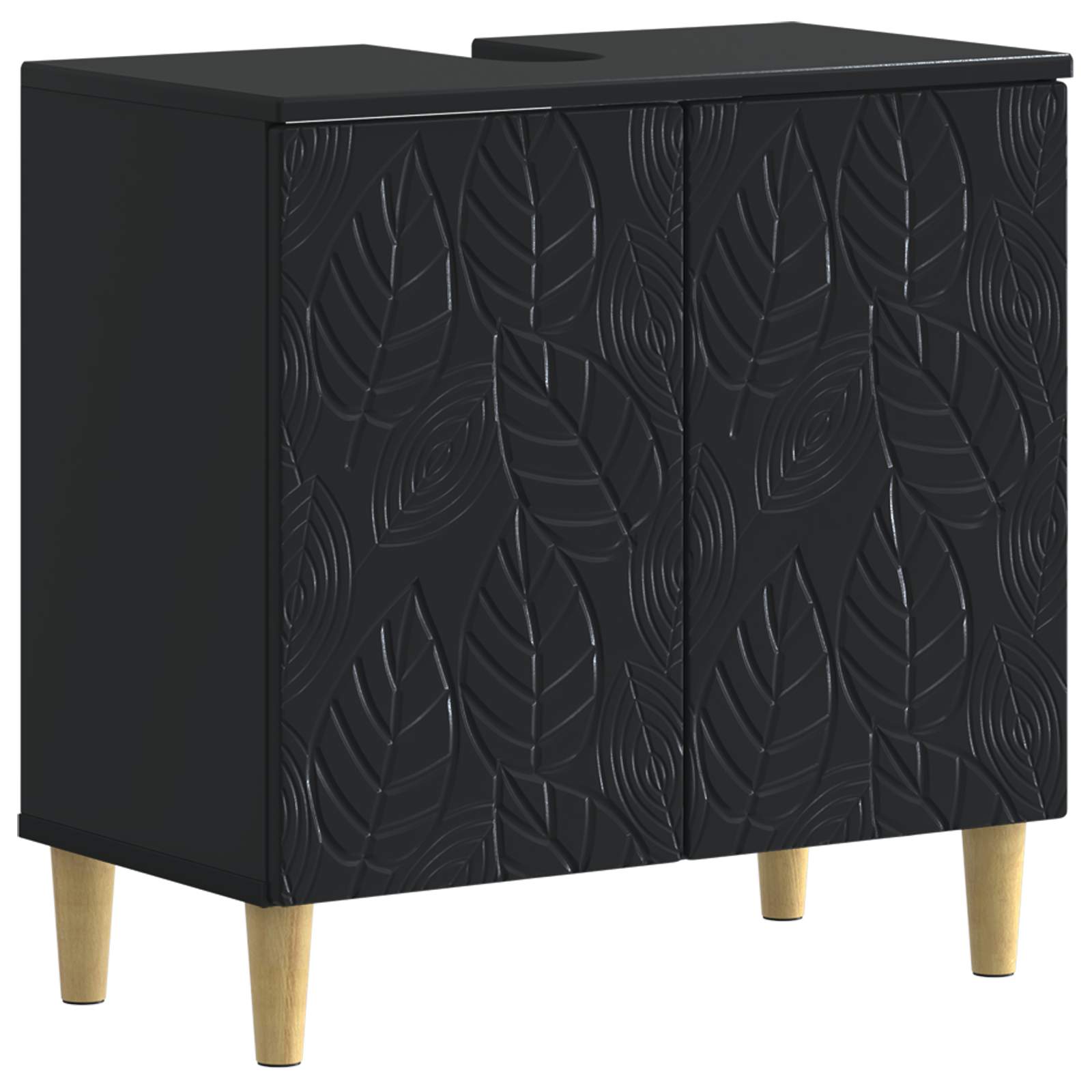 vidaXL Badkamer wastafelkast DELFT Wit 59,5 x 31,5 x 59 cm