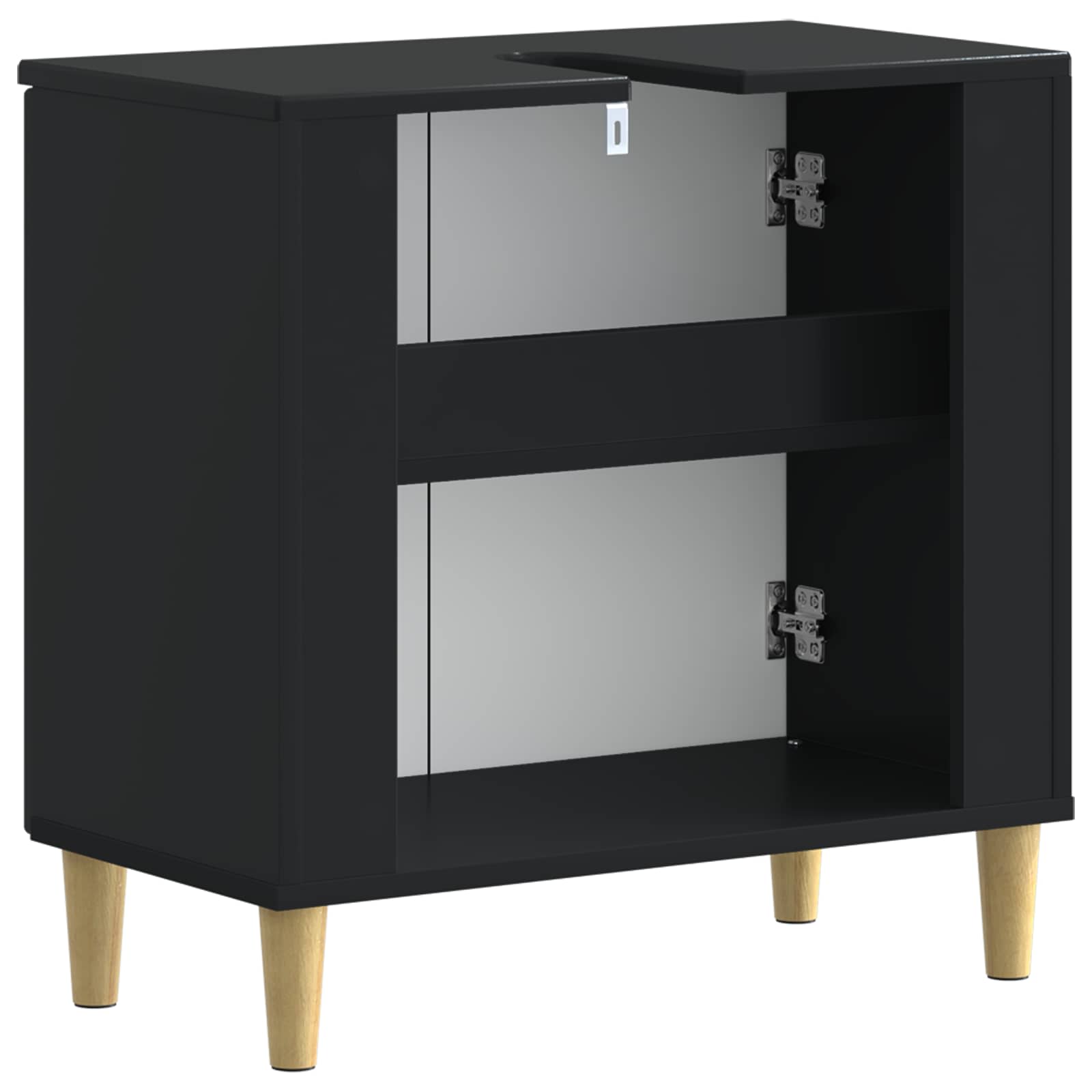 vidaXL Badkamer wastafelkast DELFT Wit 59,5 x 31,5 x 59 cm