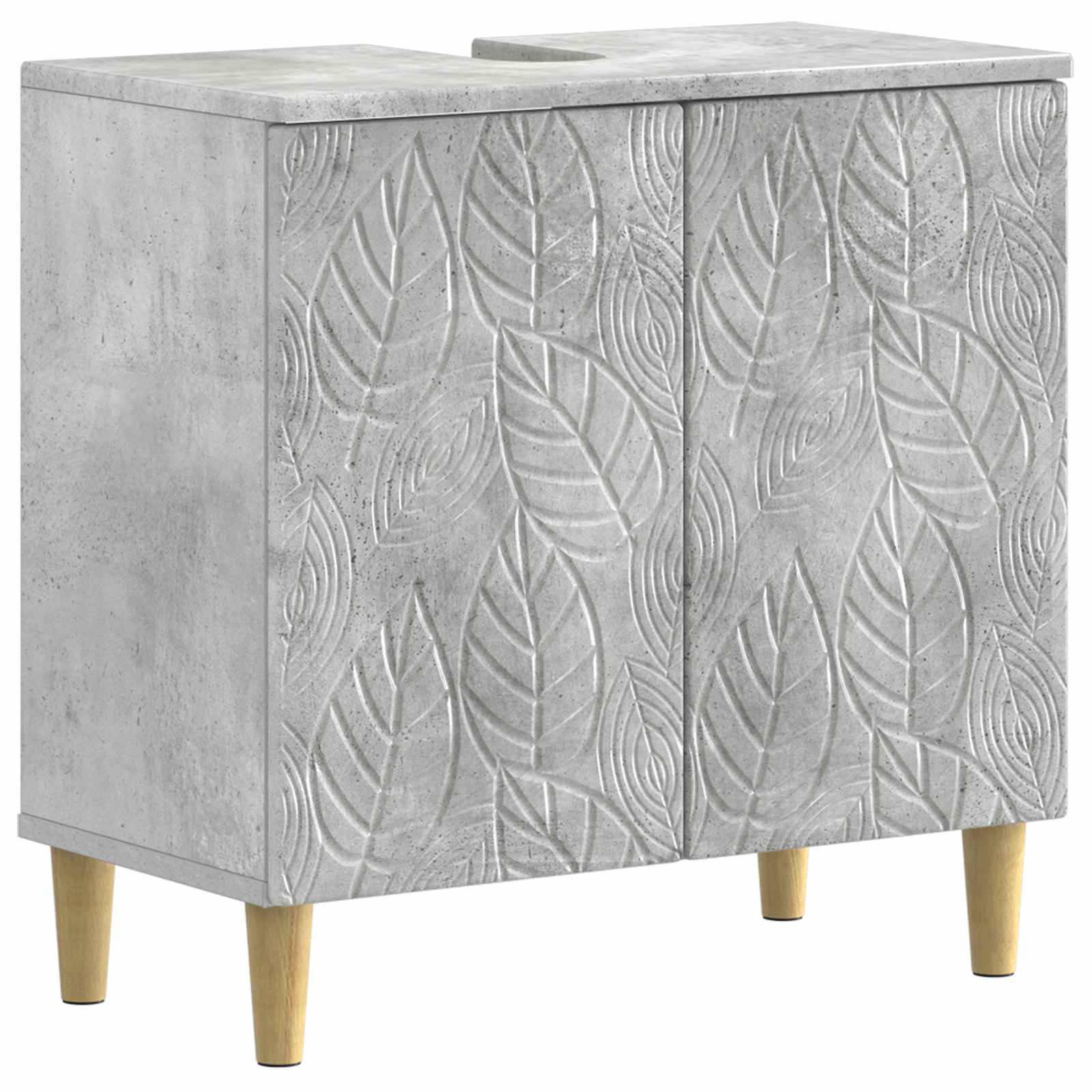 vidaXL Badkamer wastafelkast DELFT Wit 59,5 x 31,5 x 59 cm