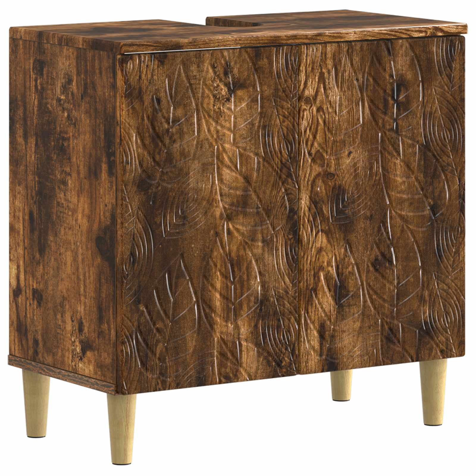 vidaXL Badkamer wastafelkast DELFT Wit 59,5 x 31,5 x 59 cm