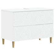 vidaXL Badkamer wastafelkast DELFT Wit 82 x 41 x 59 cm Bewerkt hout