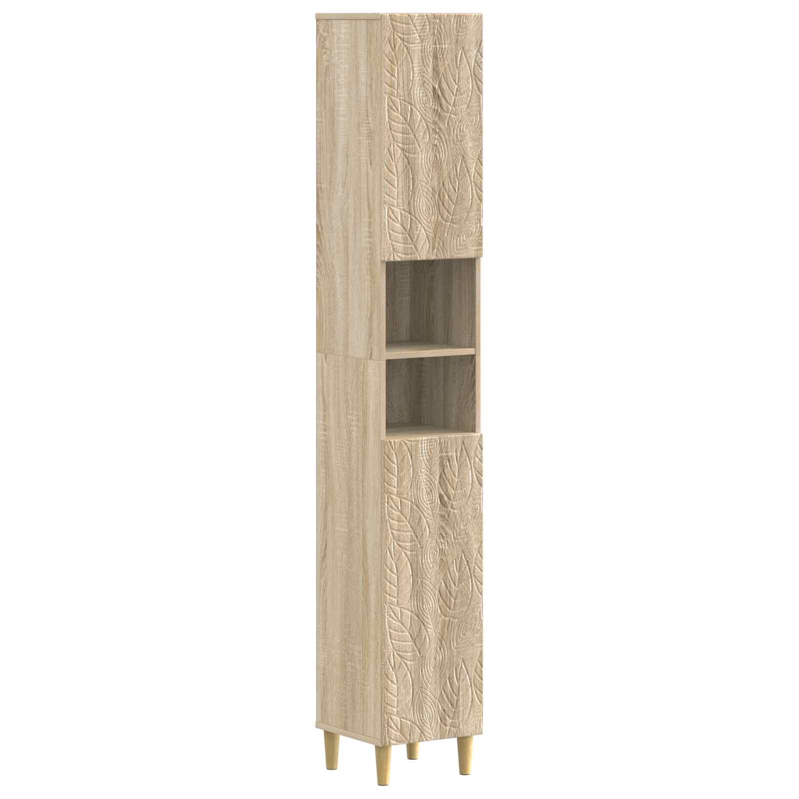 vidaXL Badkamerkast met Open Plank DELFT Wit 30 x 31 x 190 cm