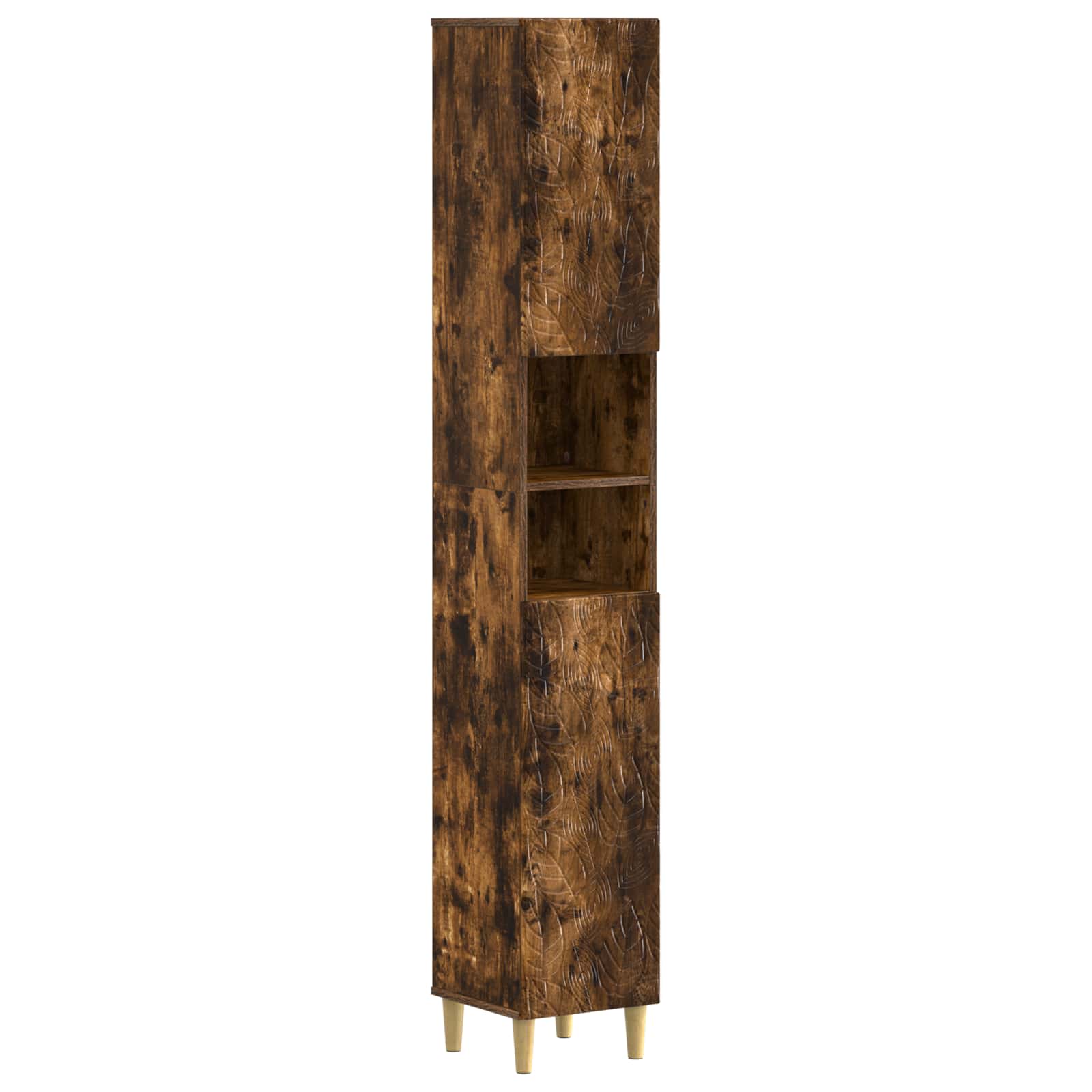 vidaXL Badkamerkast met Open Plank DELFT Wit 30 x 31 x 190 cm