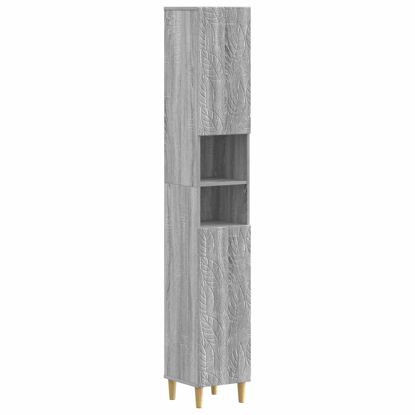 vidaXL Badkamerkast met Open Plank DELFT Wit 30 x 31 x 190 cm