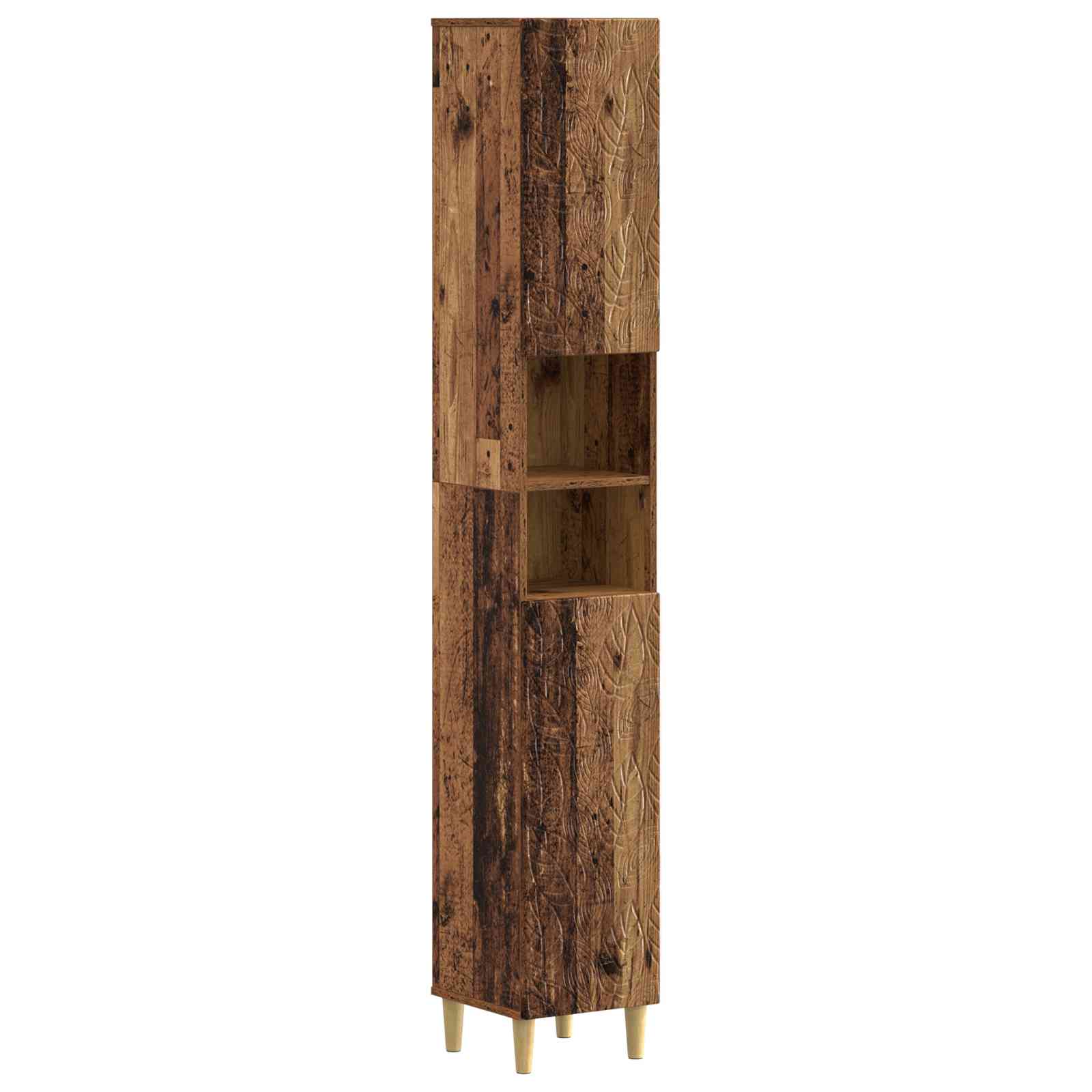 vidaXL Badkamerkast met Open Plank DELFT Wit 30 x 31 x 190 cm