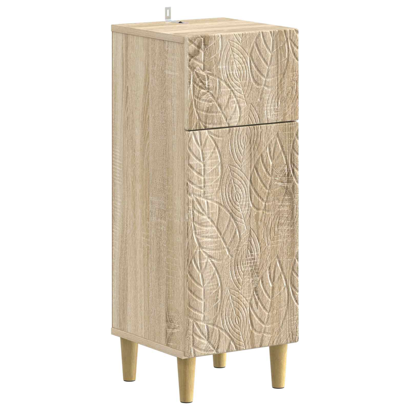 vidaXL Badkamer Opbergkast DELFT Wit 30 x 31 x 80 cm Bewerkt hout