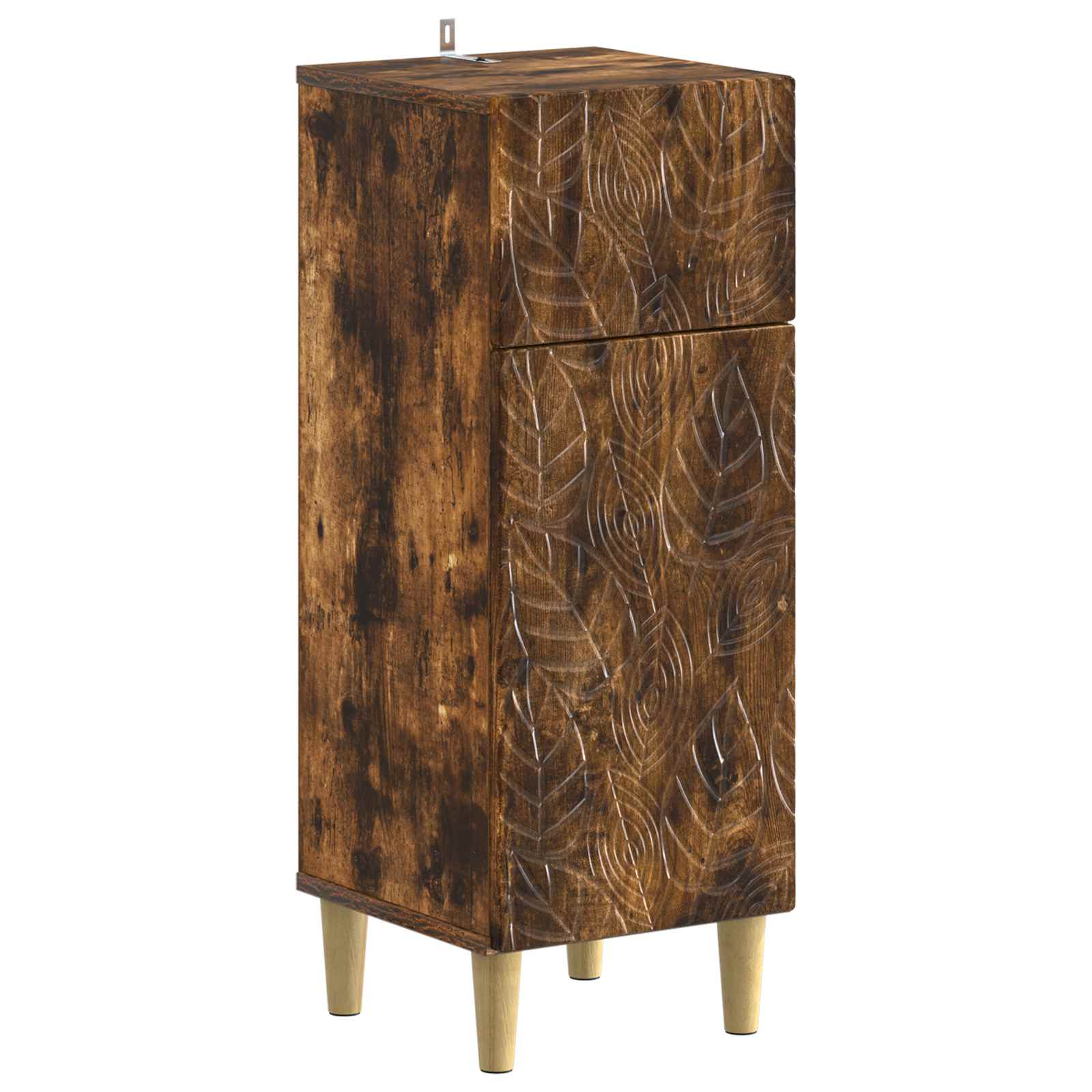 vidaXL Badkamer Opbergkast DELFT Wit 30 x 31 x 80 cm Bewerkt hout