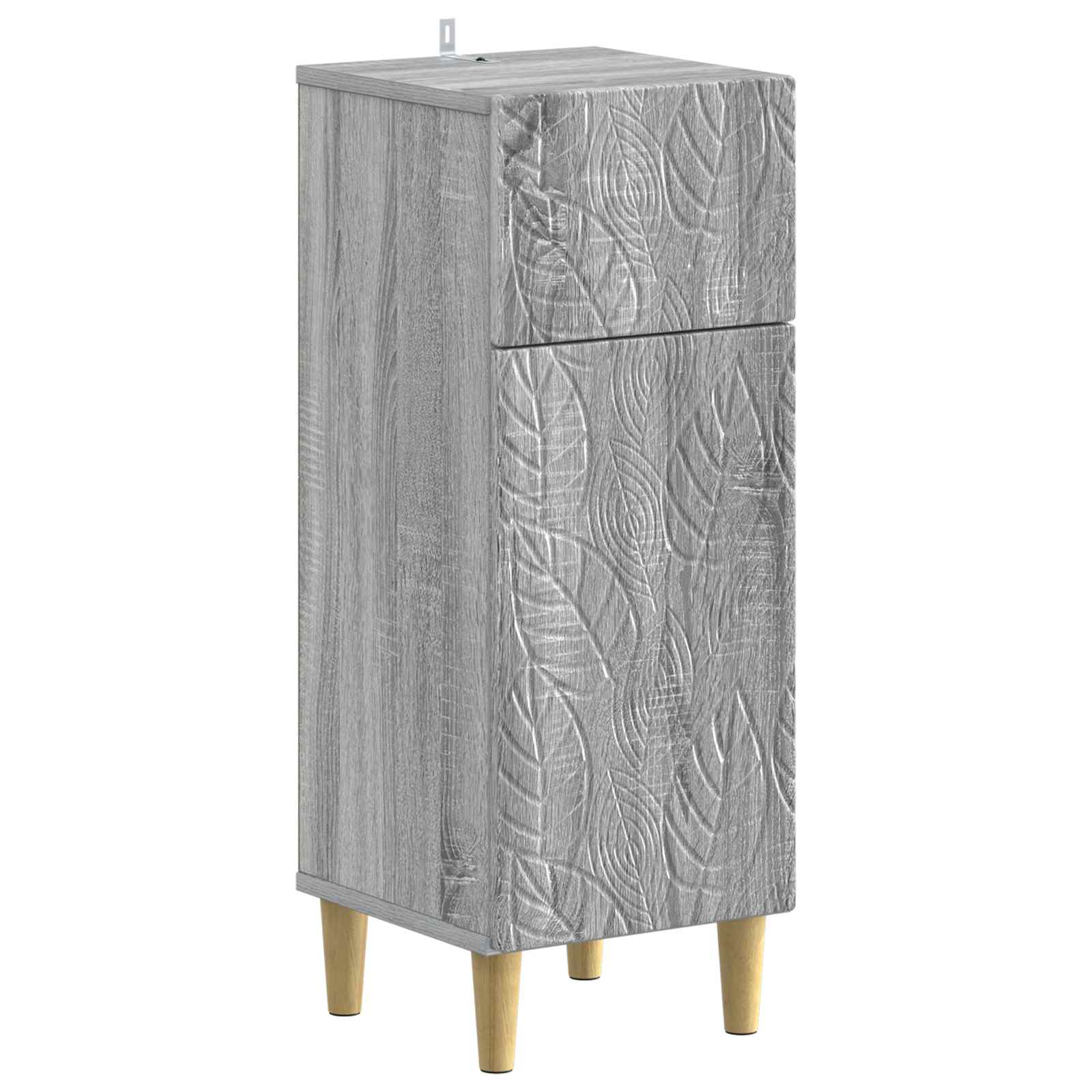 vidaXL Badkamer Opbergkast DELFT Wit 30 x 31 x 80 cm Bewerkt hout