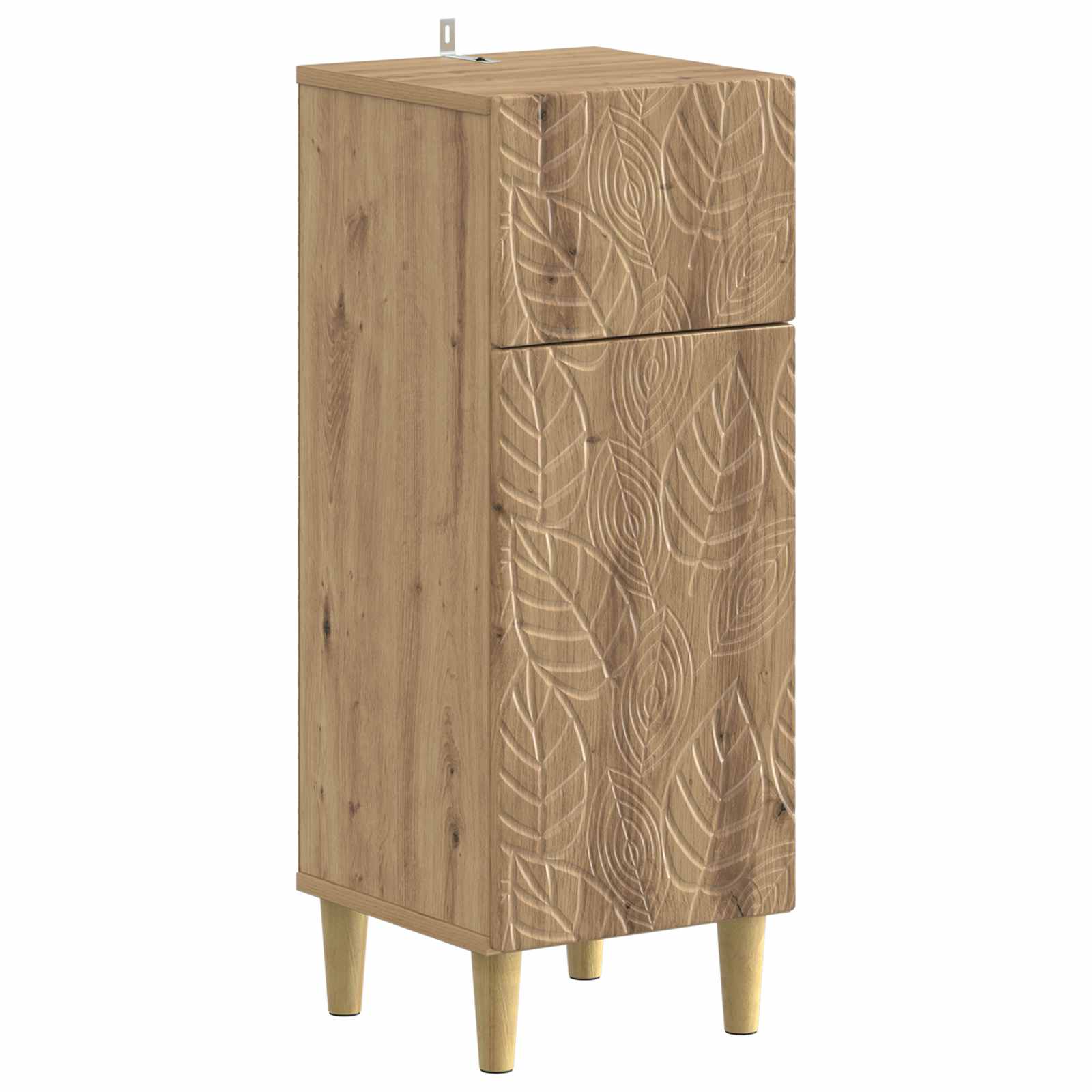 vidaXL Badkamer Opbergkast DELFT Wit 30 x 31 x 80 cm Bewerkt hout