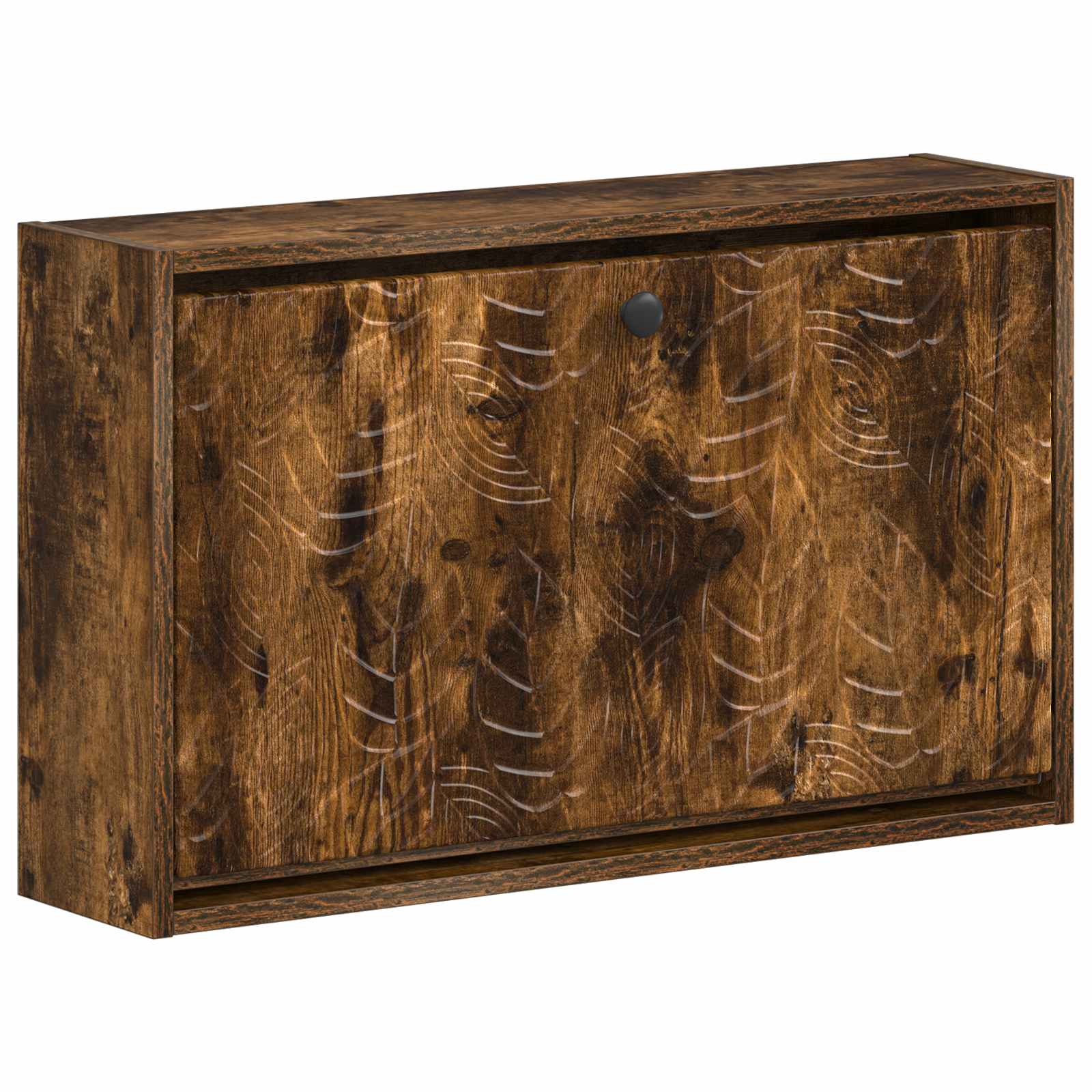 vidaXL Wandgemonteerde Schoenkast DELFT 71 x 17 x 43 cm Bewerkt hout