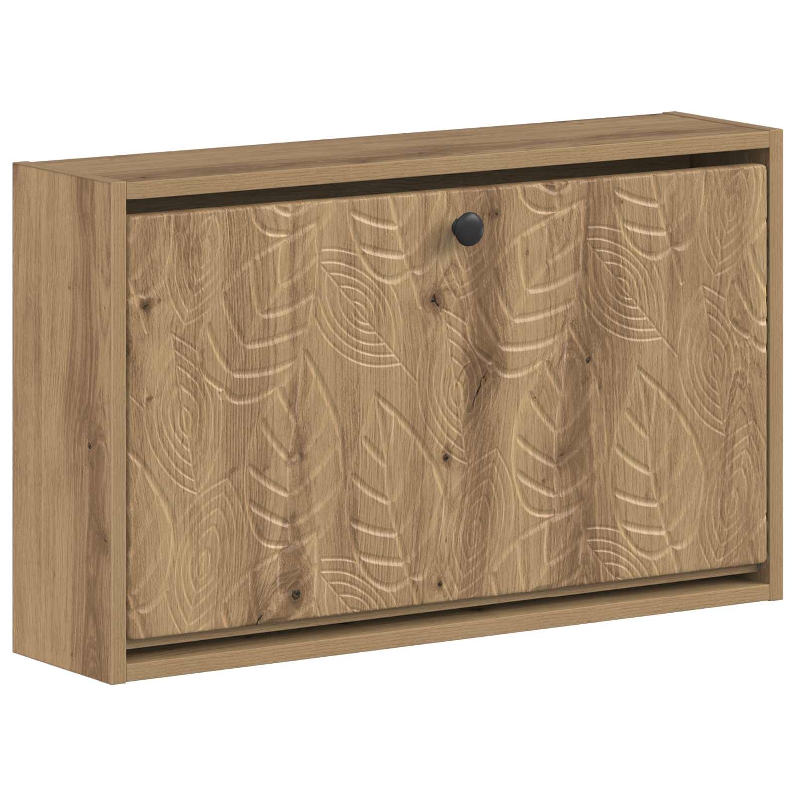 vidaXL Wandgemonteerde Schoenkast DELFT 71 x 17 x 43 cm Bewerkt hout
