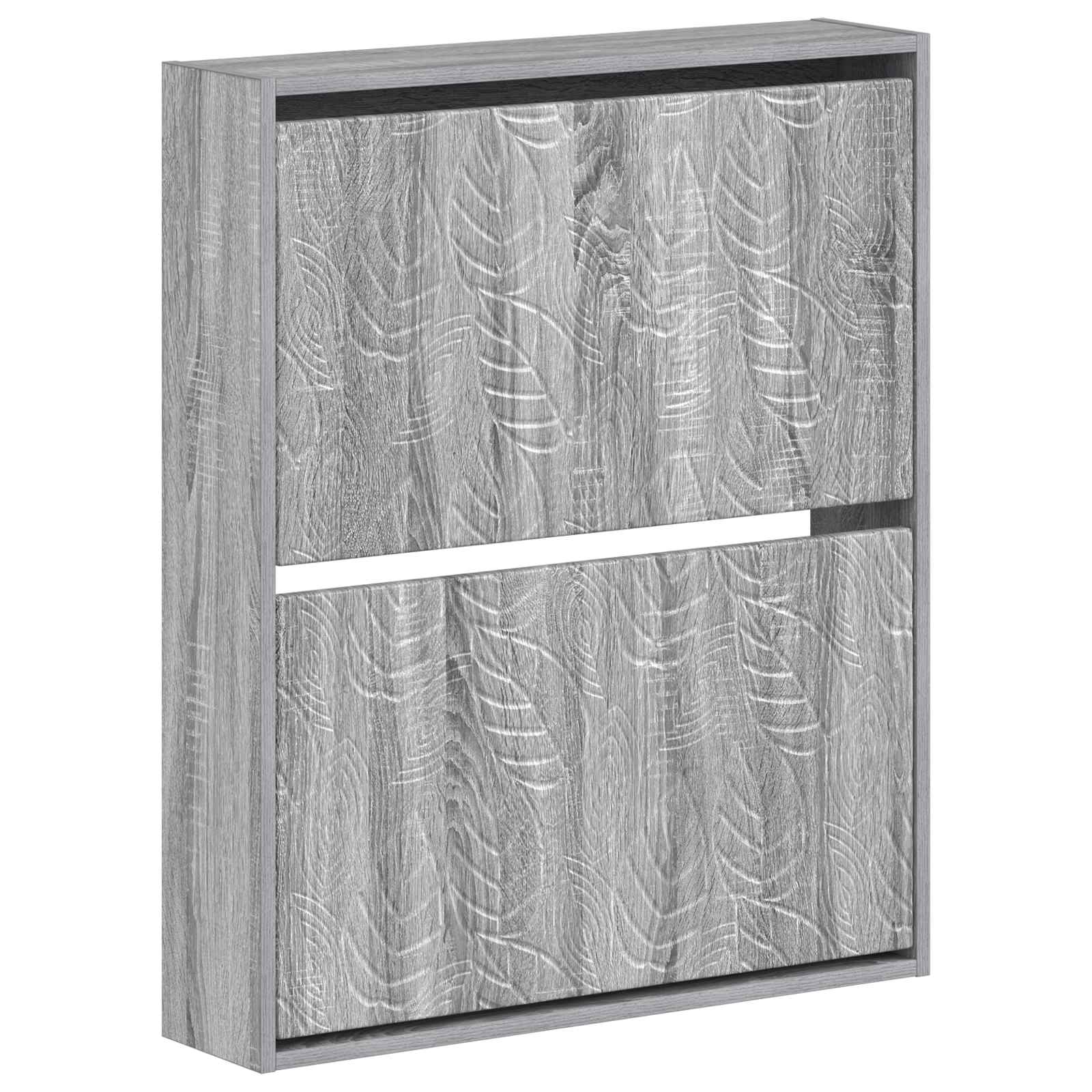 vidaXL Wandgemonteerde Schoenkast DELFT 71 x 17 x 86 cm Bewerkt hout
