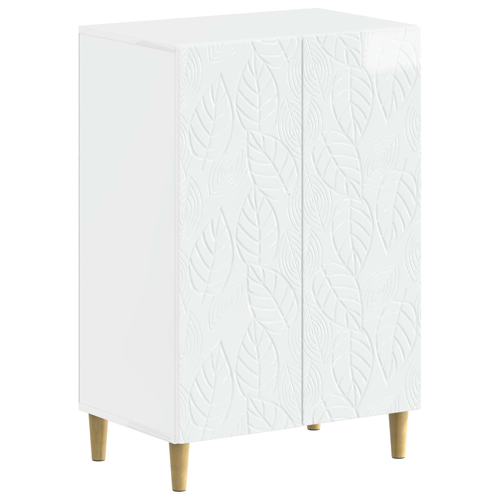 vidaXL Schoenenkast DELFT 59,5 x 39,5 x 90 cm Bewerkt hout Wit