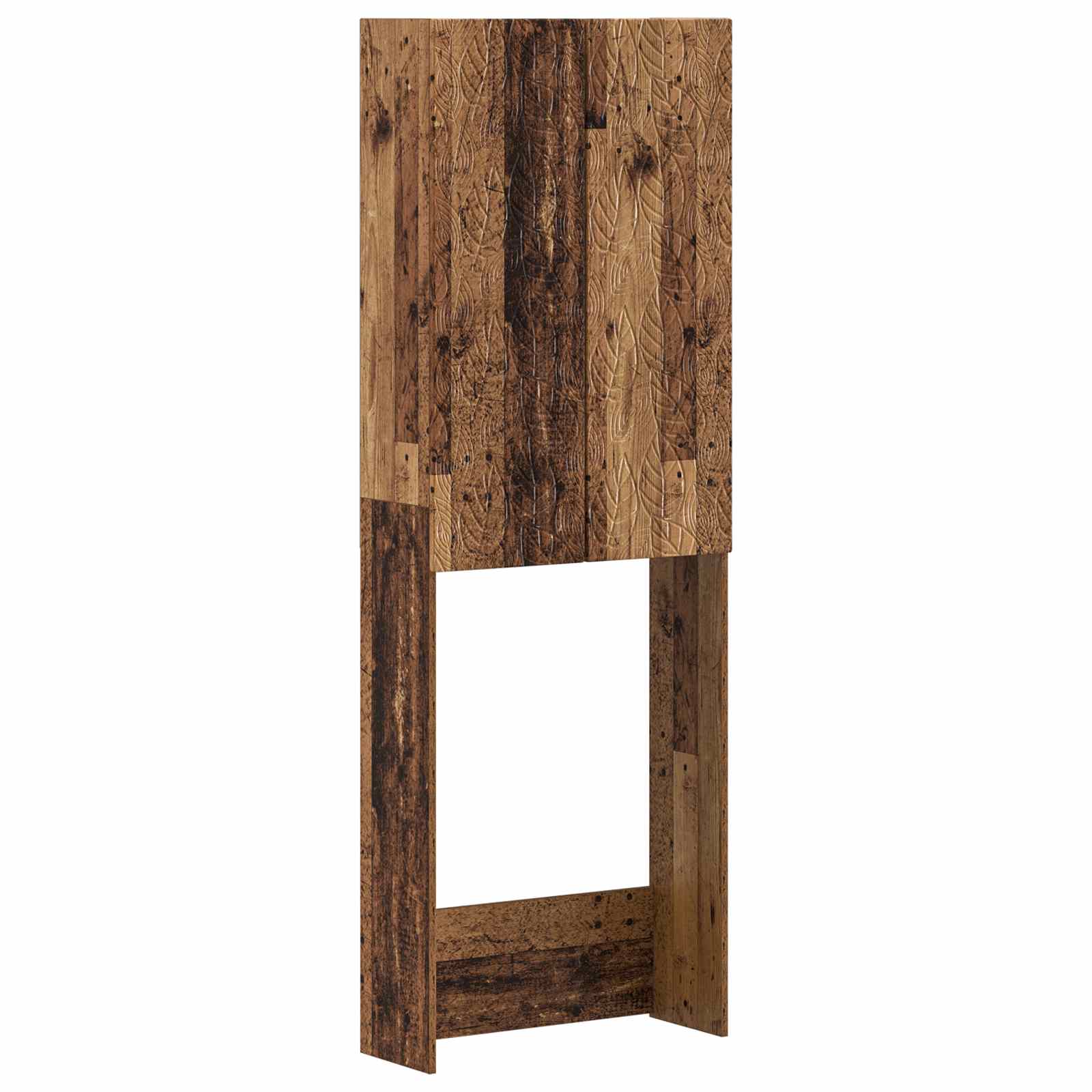 vidaXL Toiletkast DELFT Wit 66 x 25,5 x 190 cm Bewerkt hout