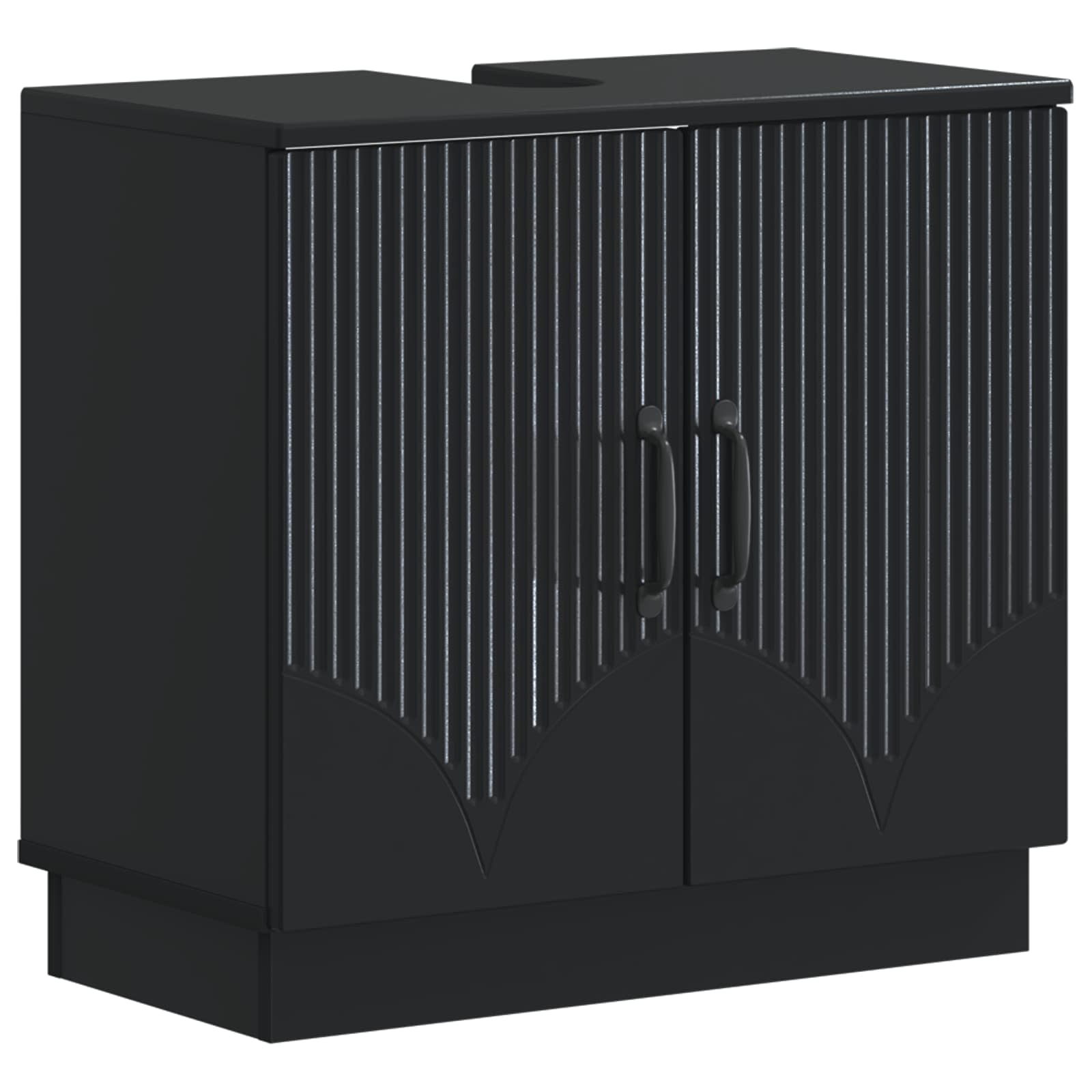 vidaXL Badkamer wastafelkast HOORN Wit 59,5 x 31,5 x 56 cm