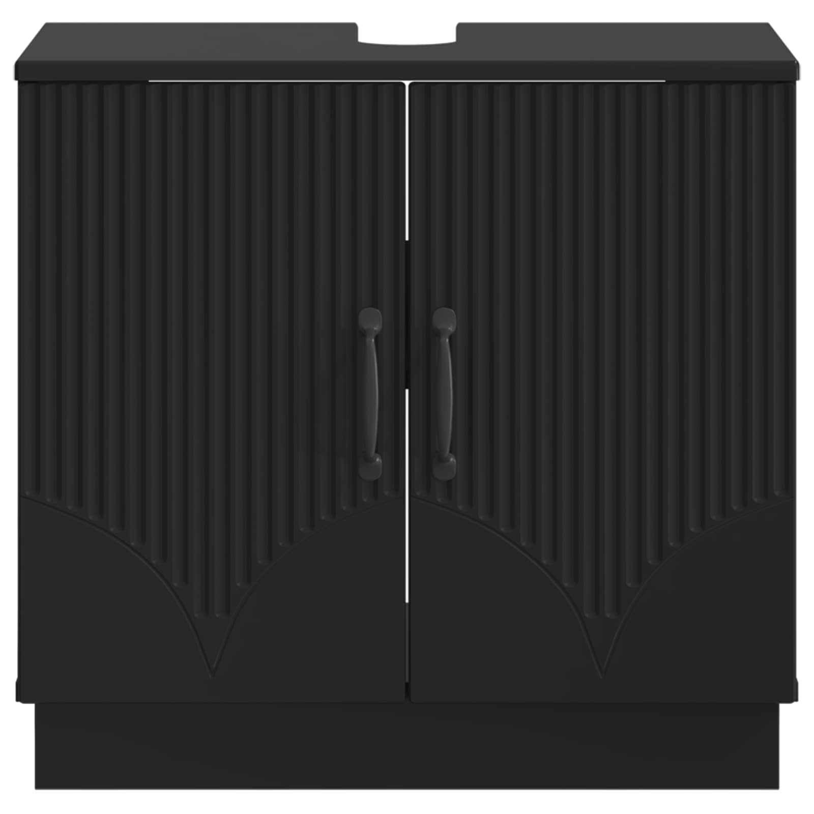 vidaXL Badkamer wastafelkast HOORN Wit 59,5 x 31,5 x 56 cm
