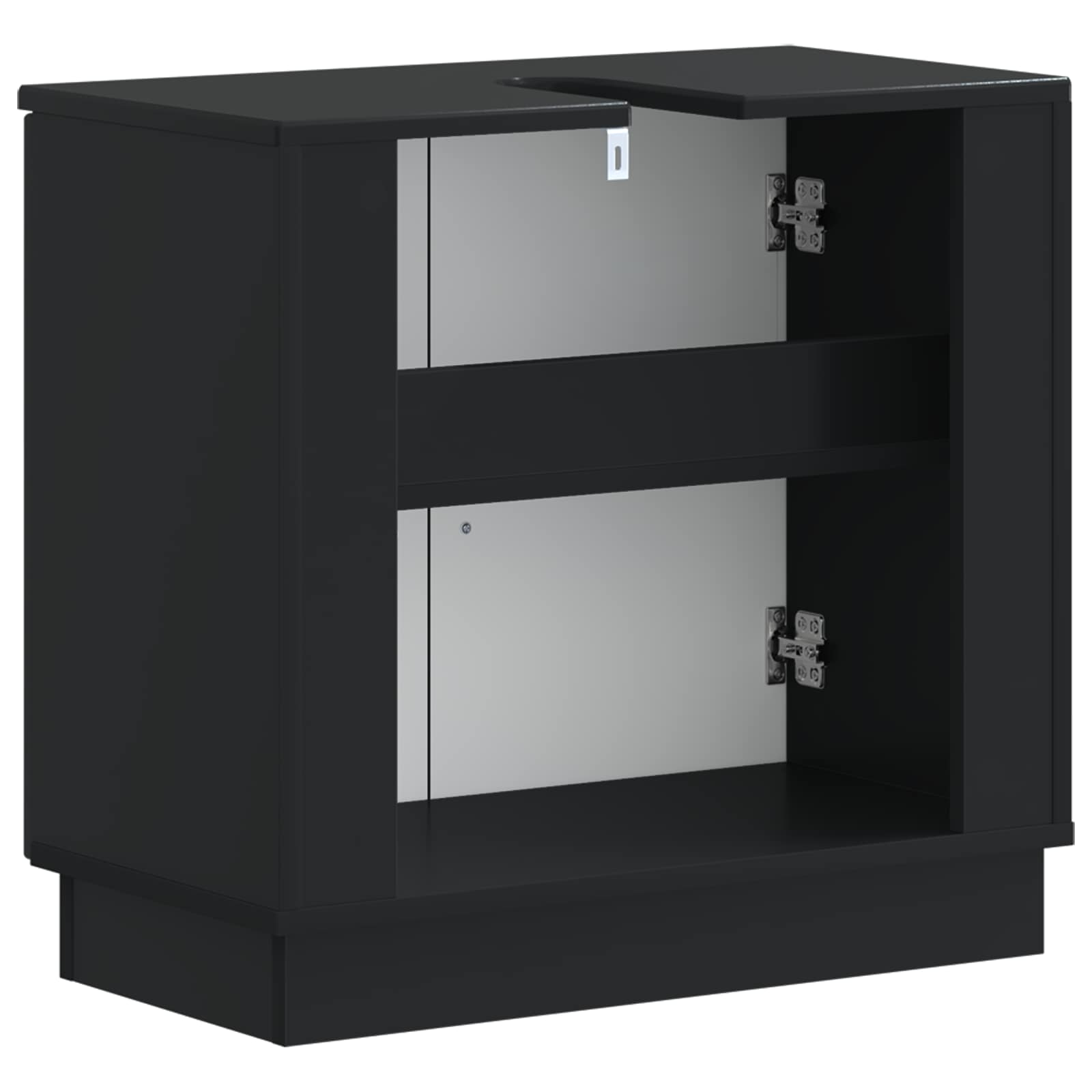 vidaXL Badkamer wastafelkast HOORN Wit 59,5 x 31,5 x 56 cm