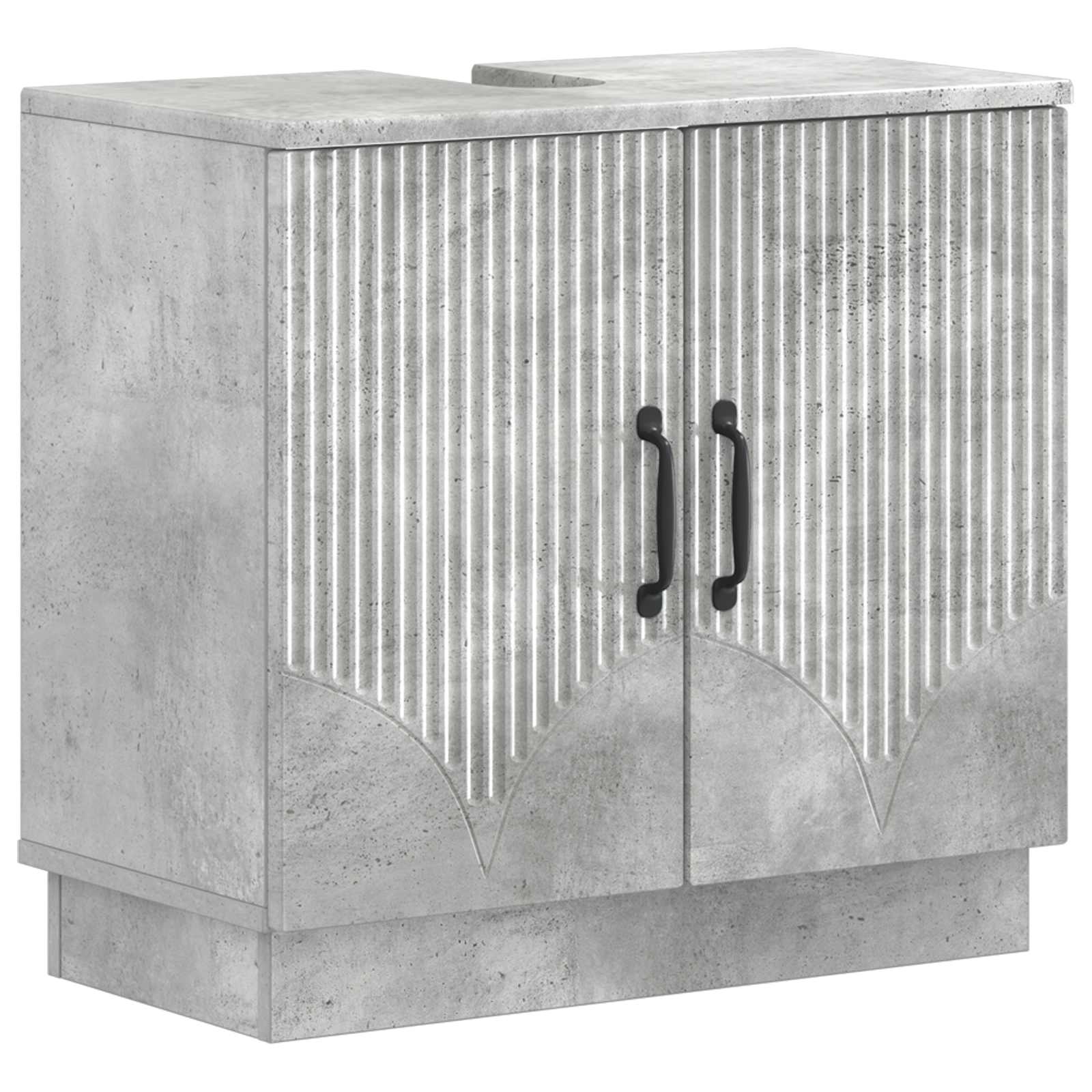 vidaXL Badkamer wastafelkast HOORN Wit 59,5 x 31,5 x 56 cm