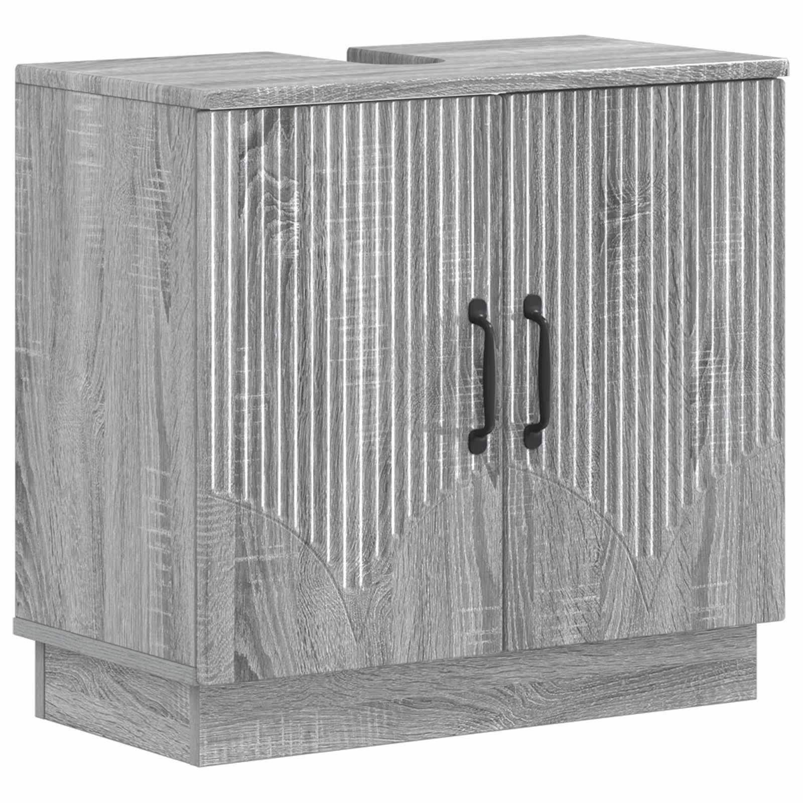 vidaXL Badkamer wastafelkast HOORN Wit 59,5 x 31,5 x 56 cm