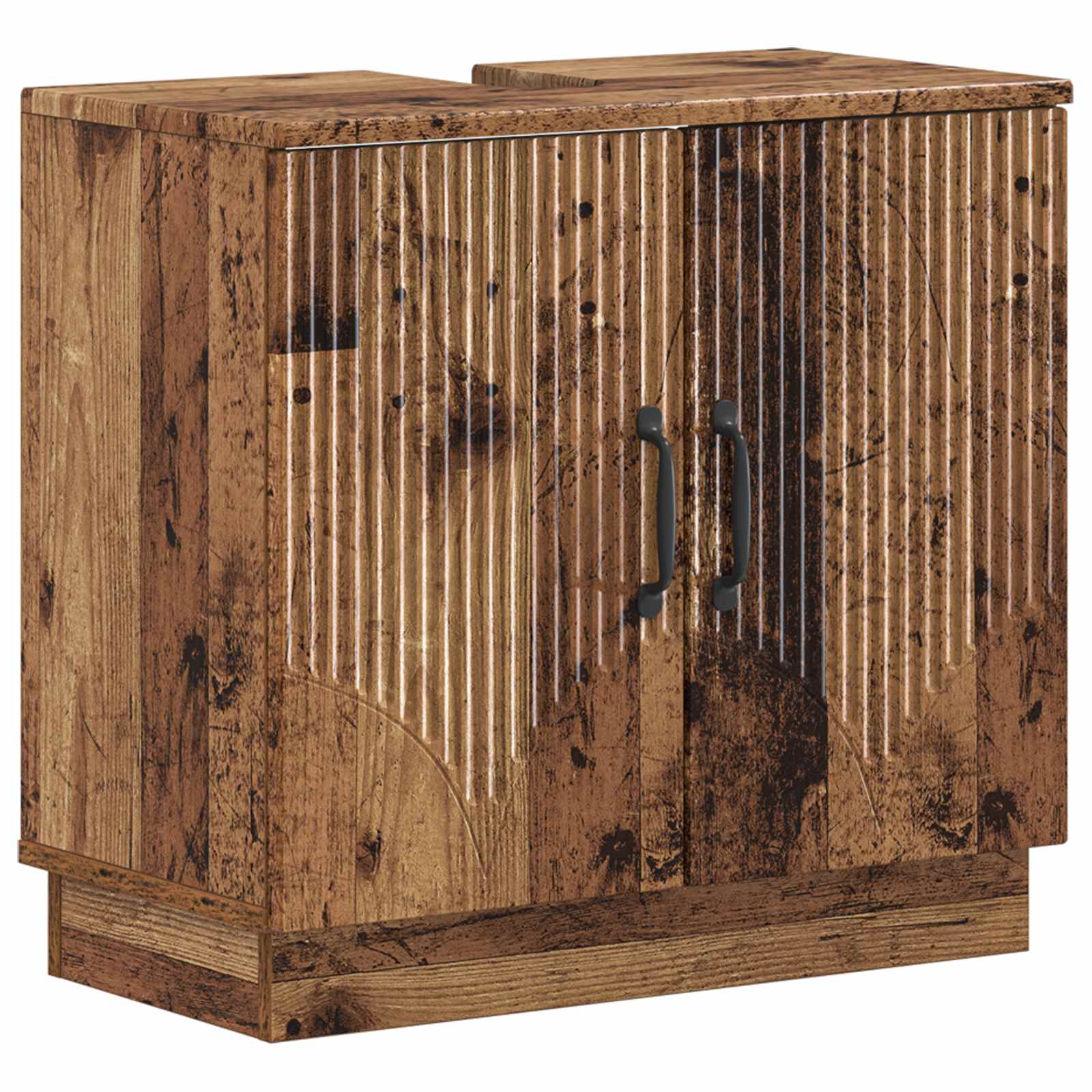 vidaXL Badkamer wastafelkast HOORN Wit 59,5 x 31,5 x 56 cm