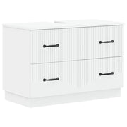 vidaXL Badkamer wastafelkast HOORN Wit 82 x 41 x 56 cm Bewerkt hout