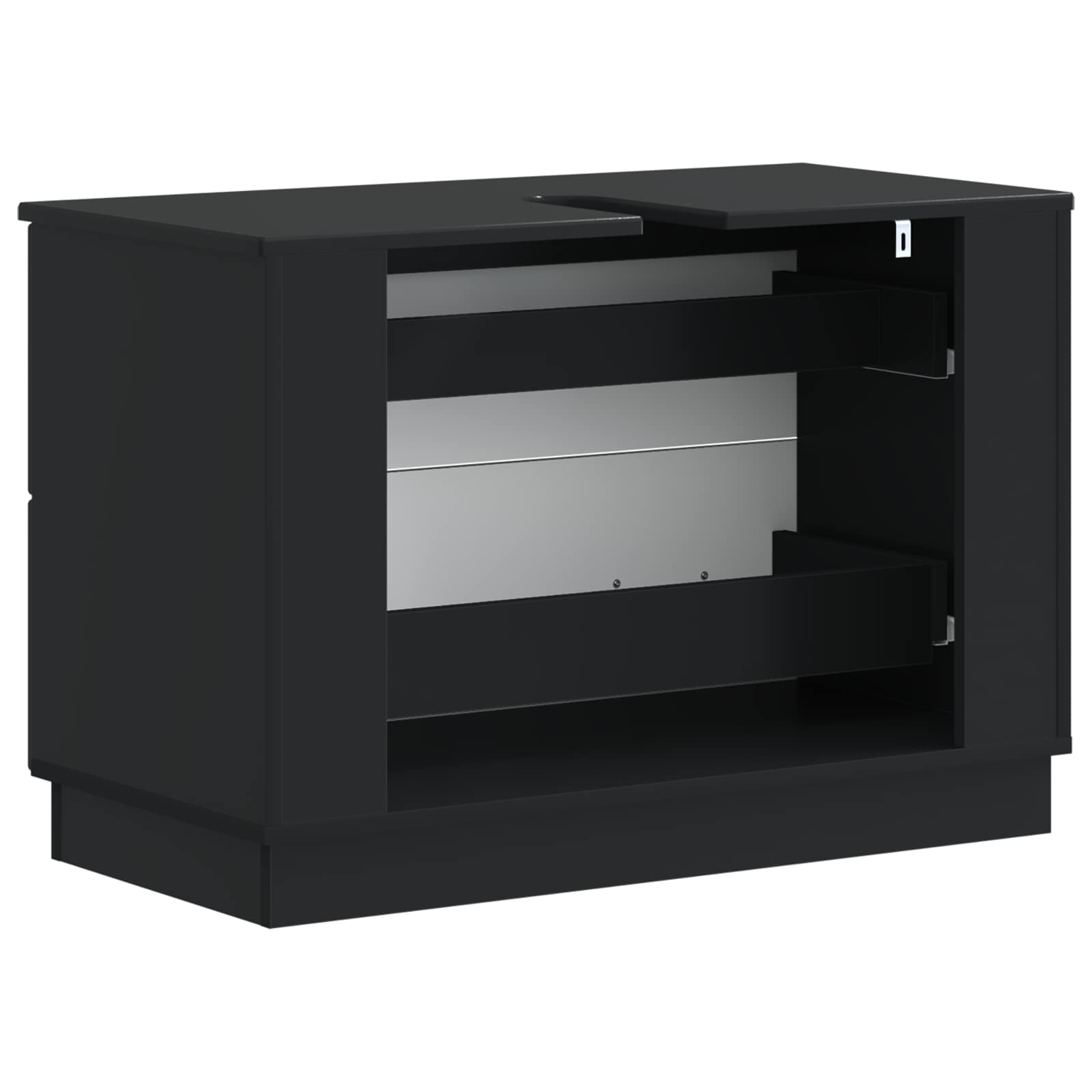 vidaXL Badkamer wastafelkast HOORN Wit 82 x 41 x 56 cm Bewerkt hout