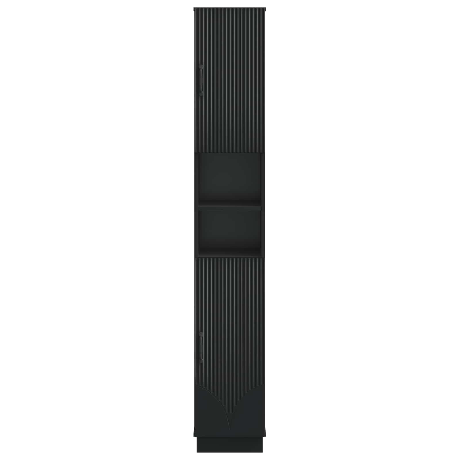 vidaXL Badkamerkast met Open Plank HOORN Wit 30 x 31 x 187 cm