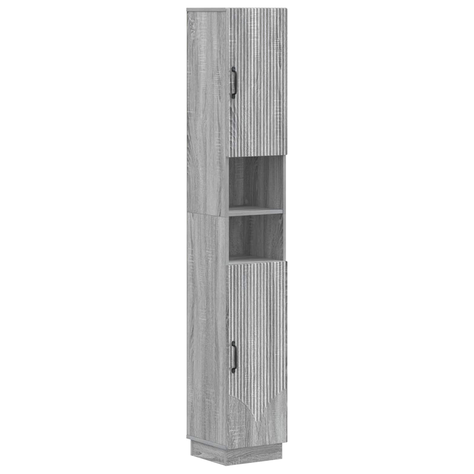 vidaXL Badkamerkast met Open Plank HOORN Wit 30 x 31 x 187 cm