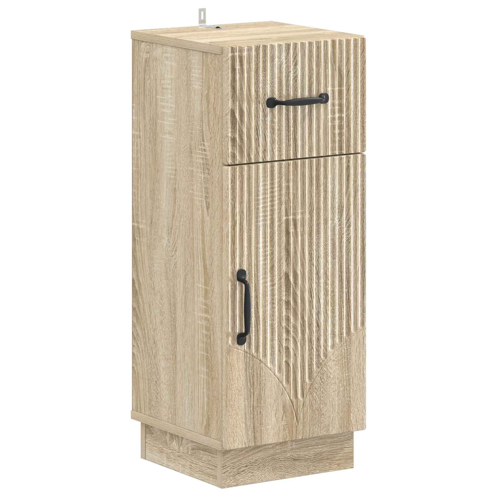 vidaXL Badkamer Opbergkast HOORN Wit 30 x 31 x 77 cm Bewerkt hout