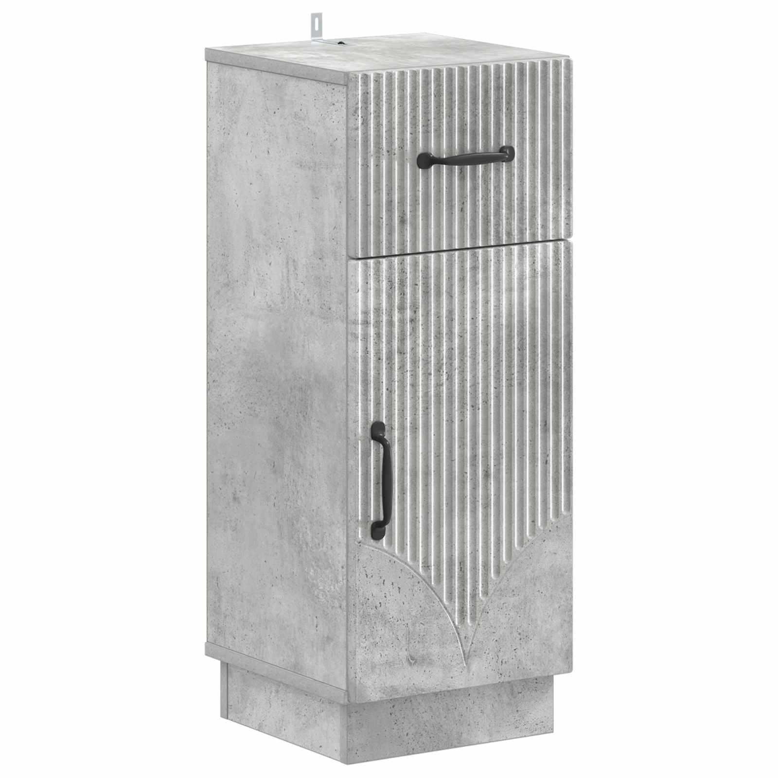 vidaXL Badkamer Opbergkast HOORN Wit 30 x 31 x 77 cm Bewerkt hout